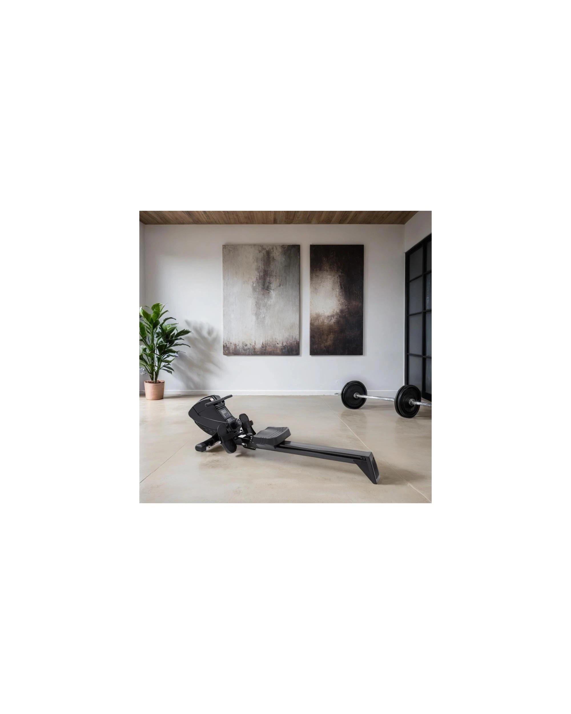 2 Action Sports Rowing Machine Magnetic Rower - Black, 2 of 6