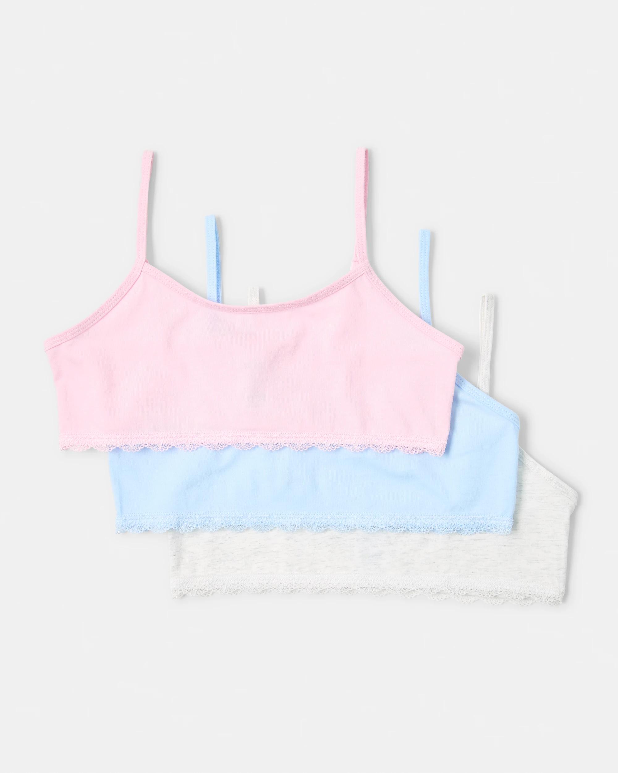 1 3 Pack Lace Trim Crop Wht Crop, 1 of 6