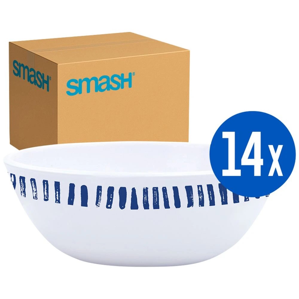 1 Smash Melamix Reusable Bowl Nautical 14 Pack, 1 of 2