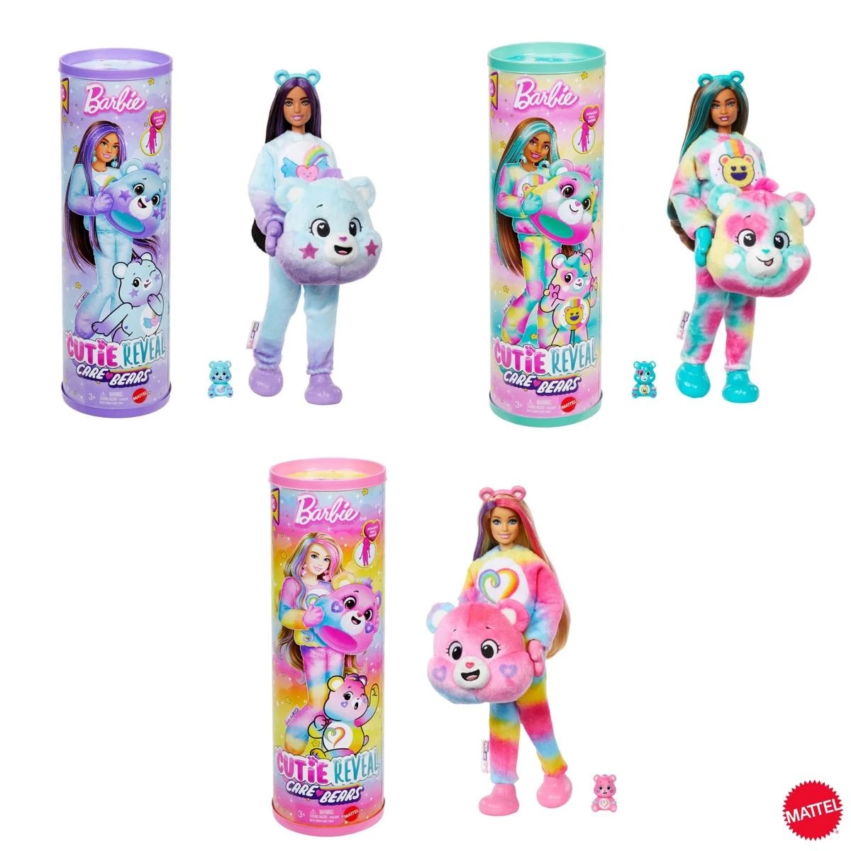1 Barbie Cutie Reveal Care Bears Doll Playset - Assorted, 1 of 7