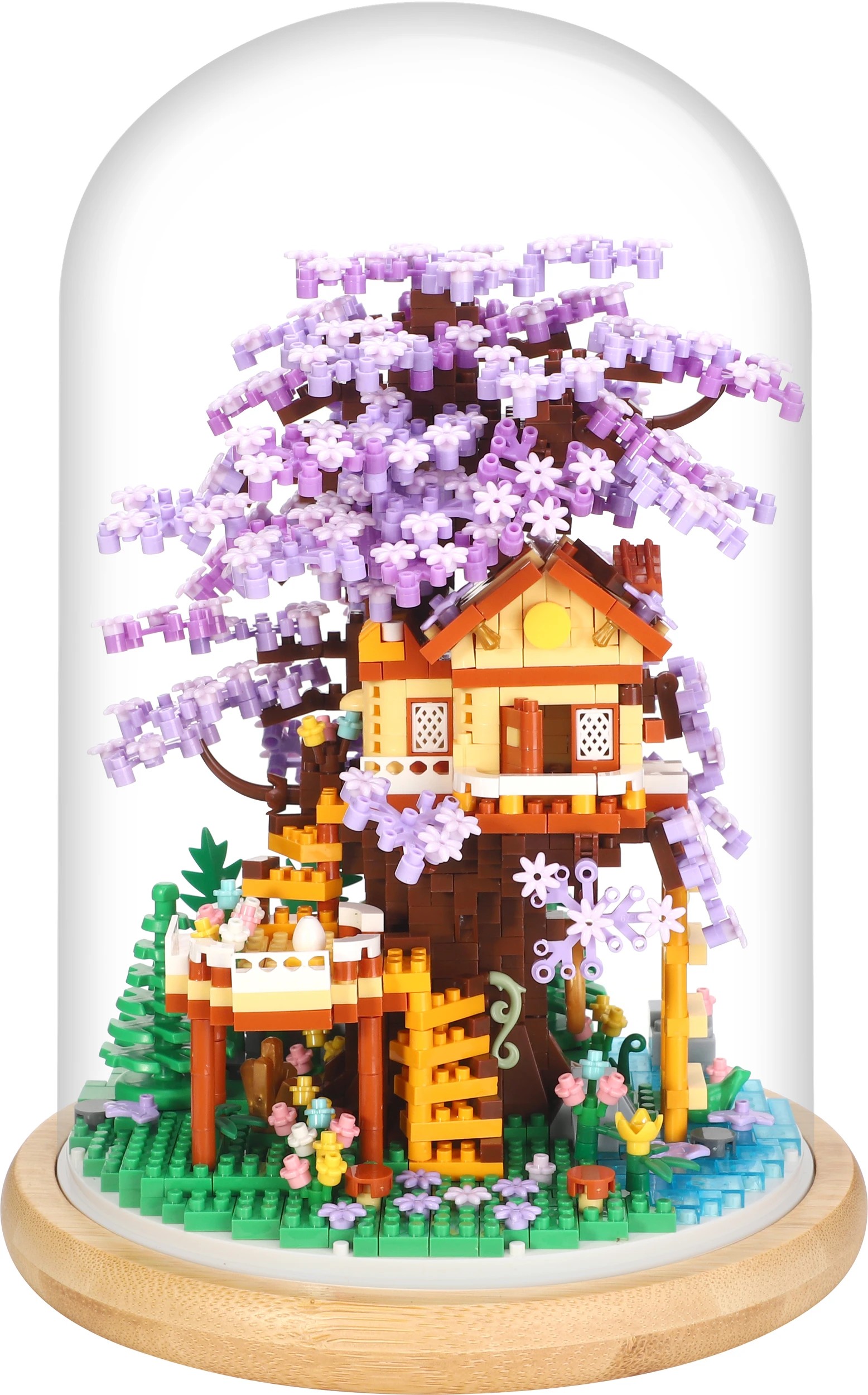 2 1372 Piece Mini Blocks Flower Series: Jacaranda Tree in Dome, 2 of 6