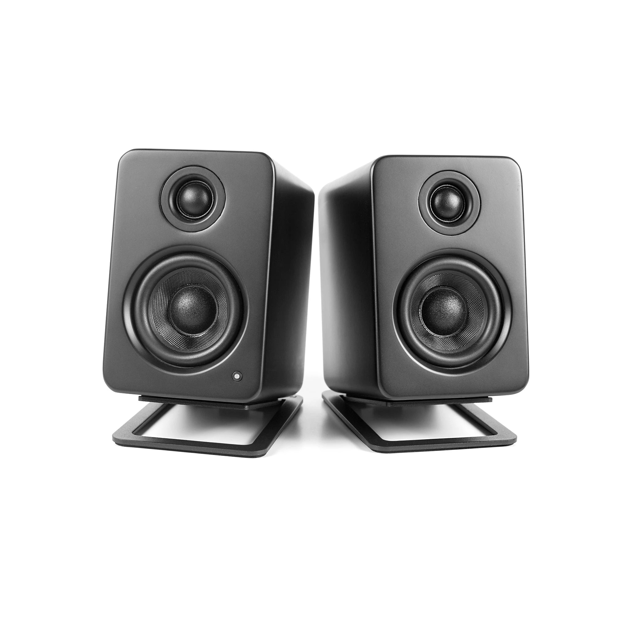 3 Kanto S2 Angled Desktop Speaker Stands for Small Speakers - Pair, Black - Black, 3 of 5