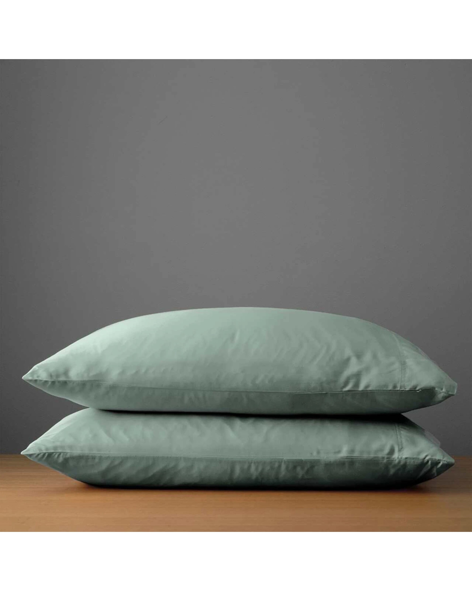 3 Canningvale Luxury Lustro Bamboo Viscose Bed Sheet Set Moss - Queen Bed - Green, 3 of 4