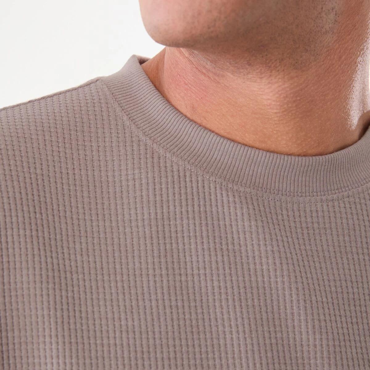 5 Oversized Waffle T-shirt MUSHROOM DUST, 5 of 5