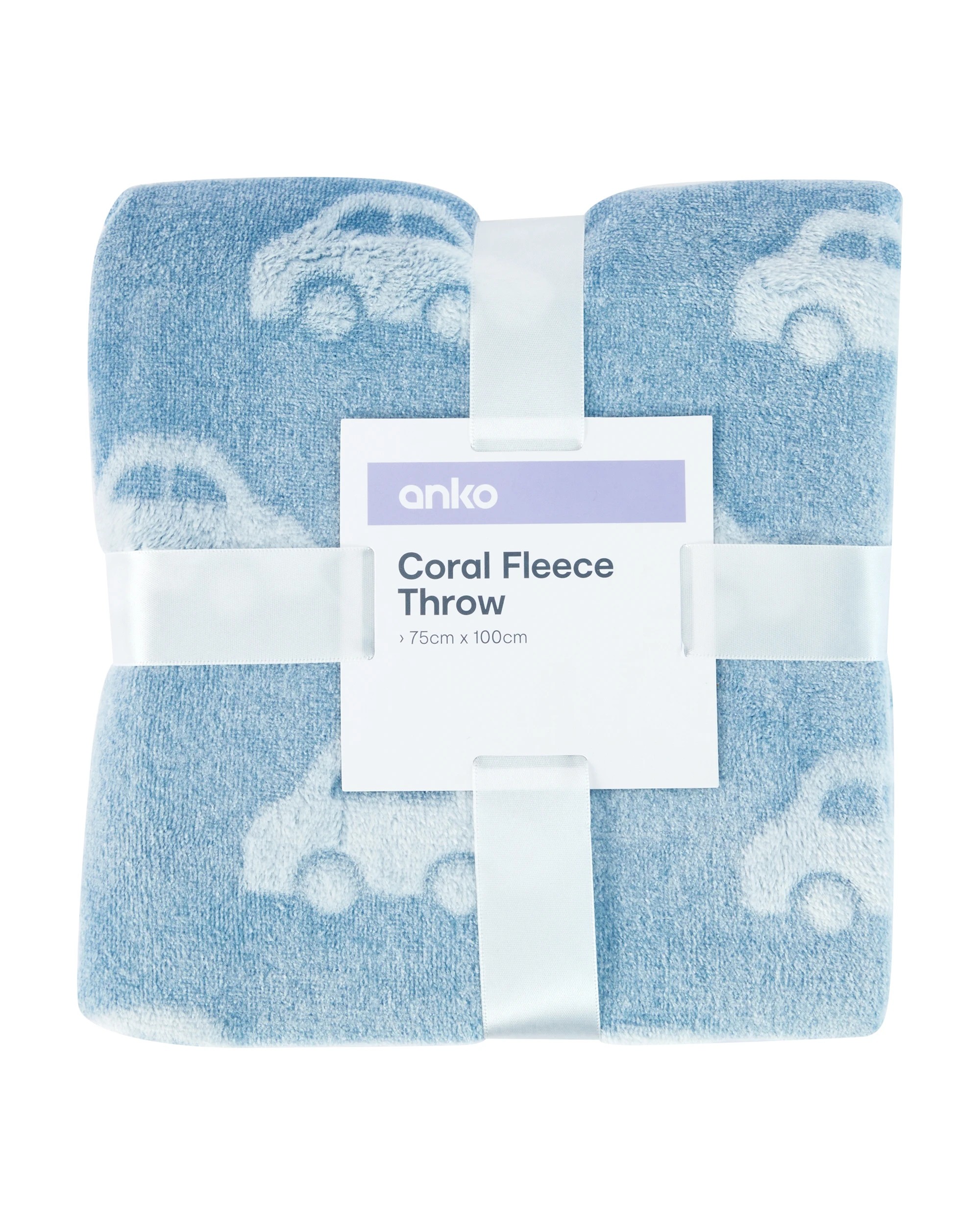 4 Coral Fleece Throw - Cars, 4 of 4