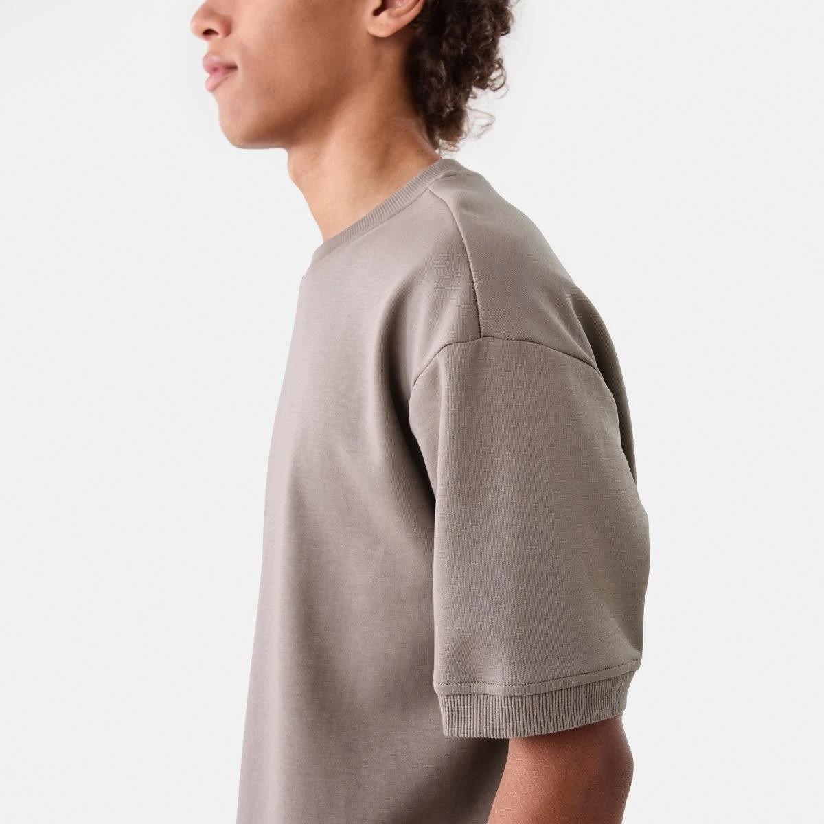 7 Oversized Interlock T-shirt DRIFT BROWN, 7 of 7