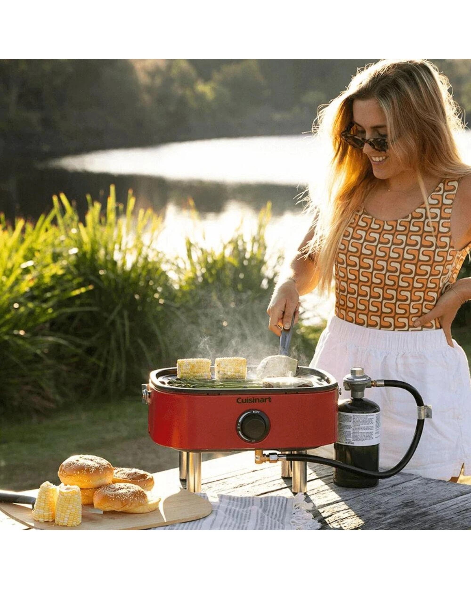 6 Cuisinart Venture Portable Outdoor Gas BBQ - Multi, 6 of 8