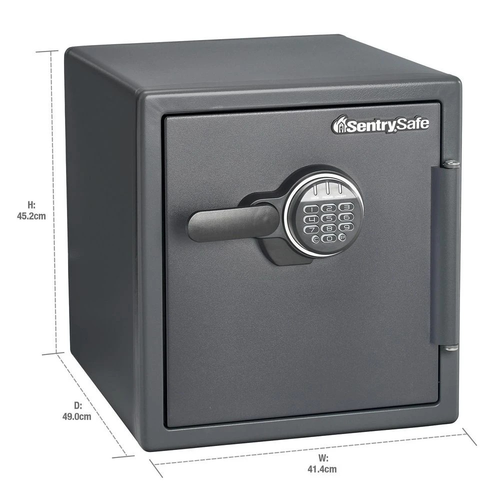 4 Sentry Safe 34.8L Fire & Water Resistant Digital Safe Office Storage Safes Cash Boxes Fire Resistant Safes, 4 of 5