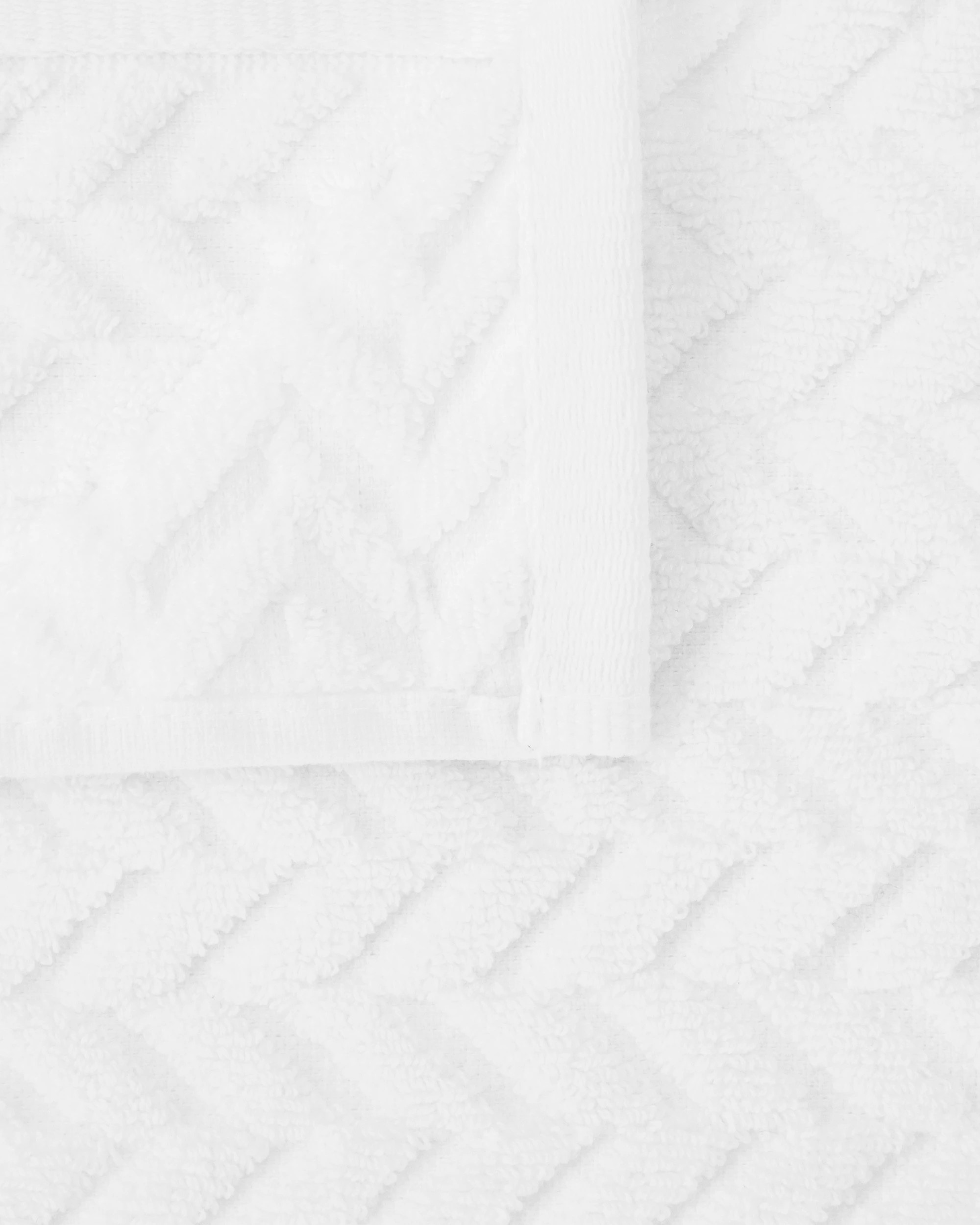 2 Chevron Cotton Face Washer - White, 2 of 6