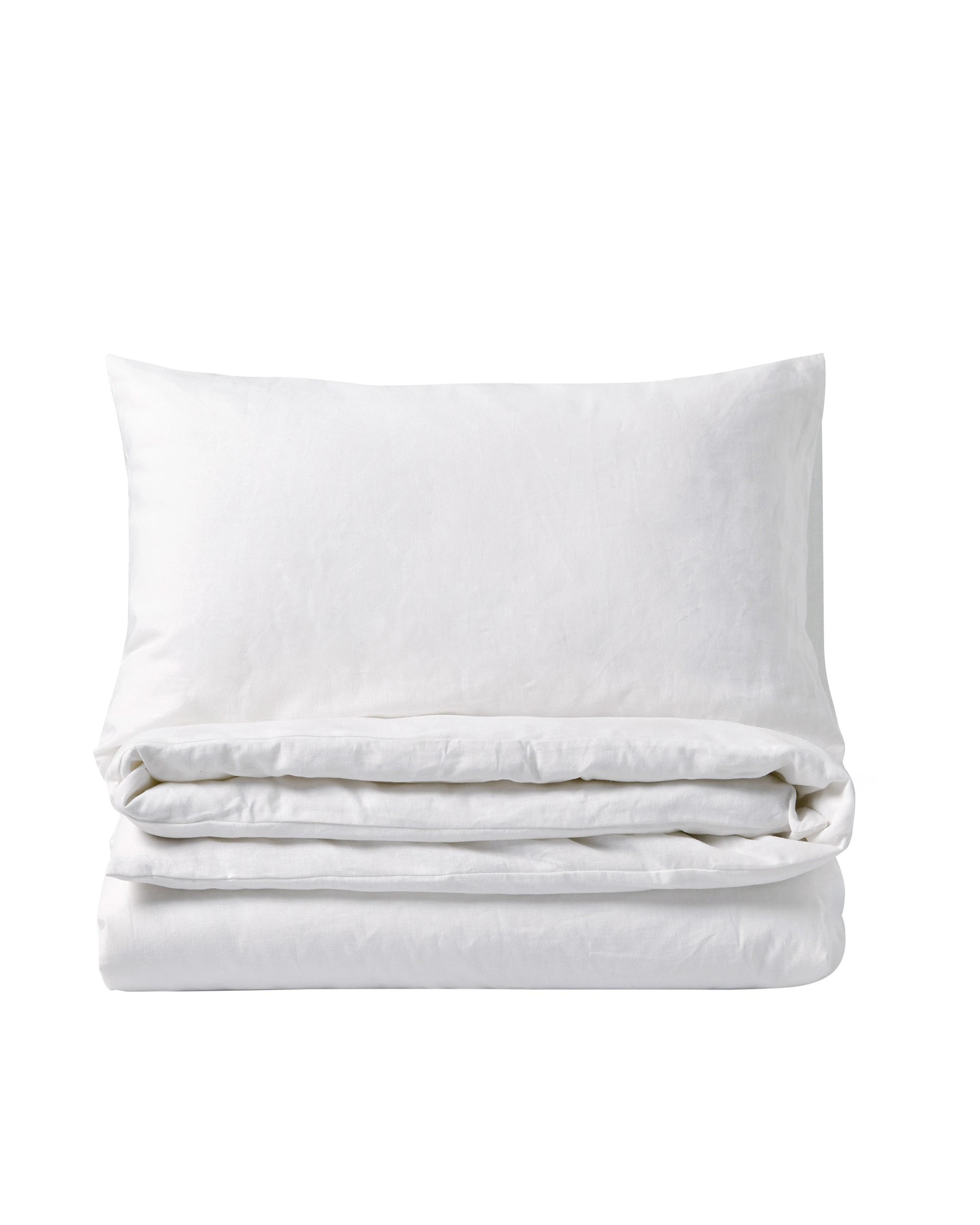 7 Dreamaker Linen Cotton Quilt Cover Set - Single Bed - White, 7 of 8