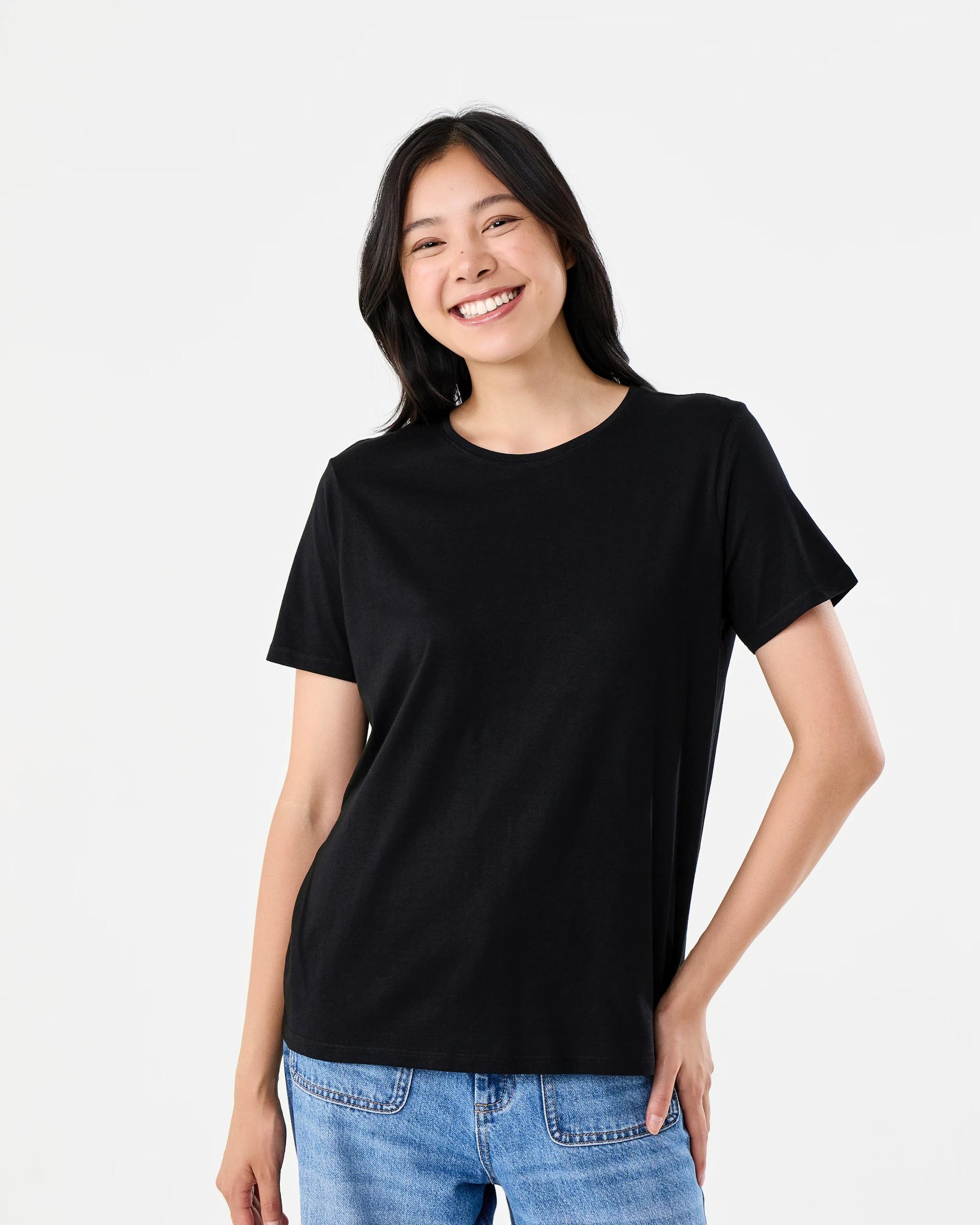 1 Short Sleeve Basic T-shirt Black, 1 of 5