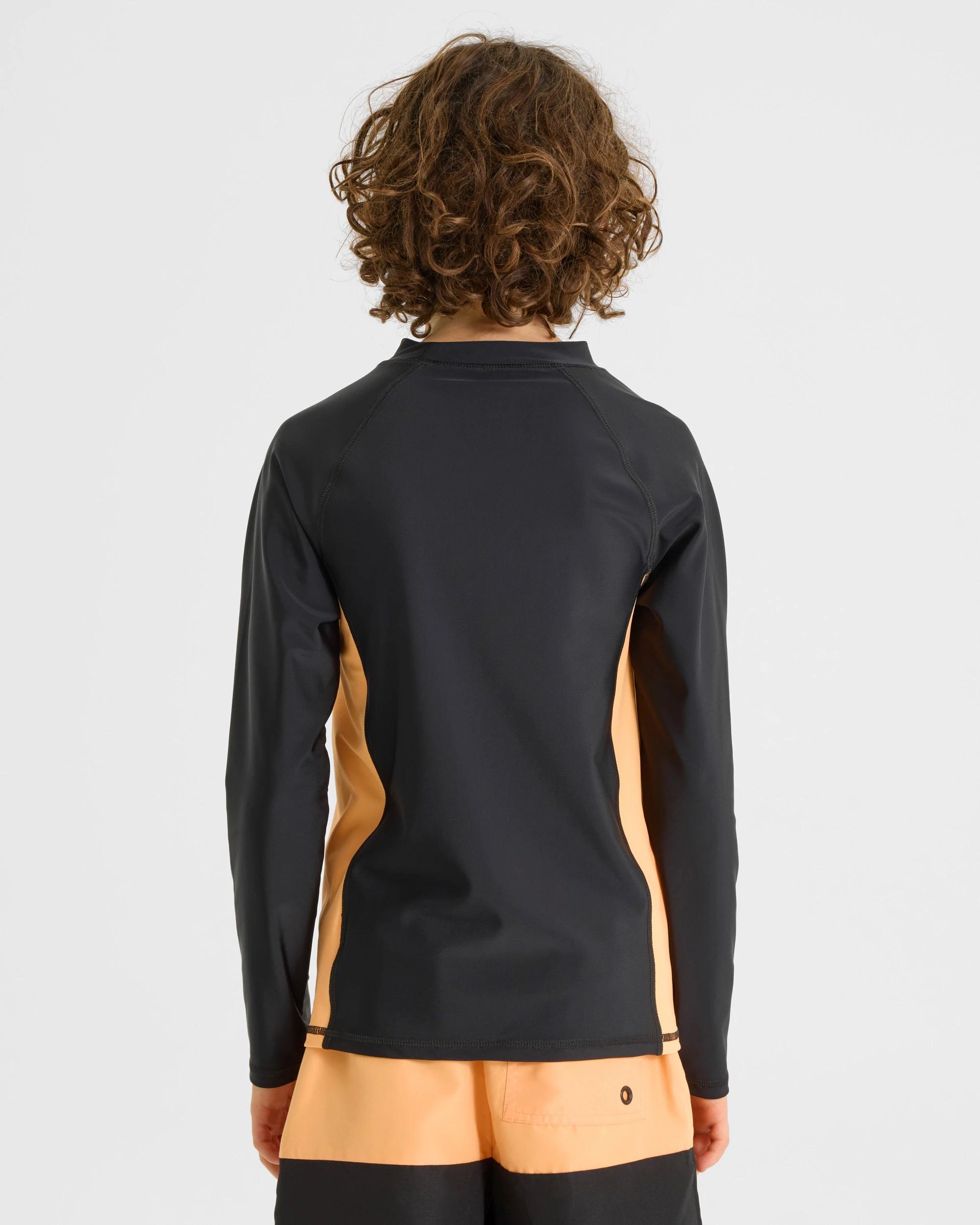 2 Lonsdale London Long Sleeve Swell Rash Top BLACK, 2 of 5