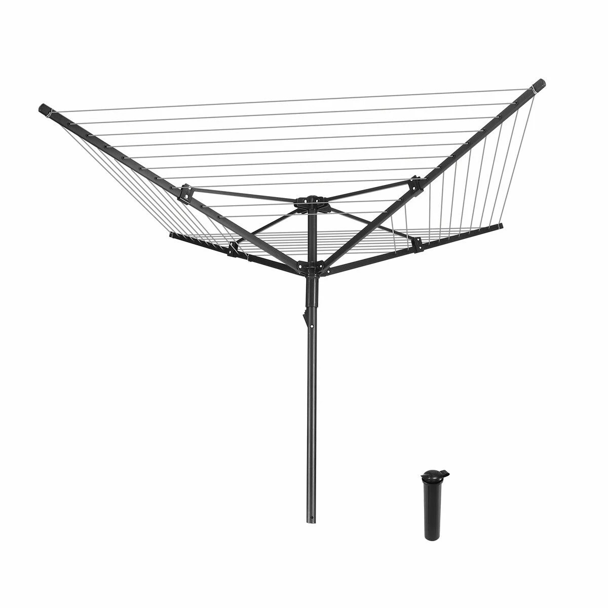 4 Ausway 10 Line Clothesline 4 Arm Clothes Airer Drying Rack Rotary Line, 4 of 5