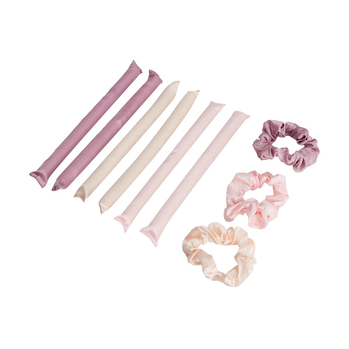 7 OXX Haircare 9 Piece Heatless Bendy Rollers - Off-White, Purple and Pink, 7 of 8