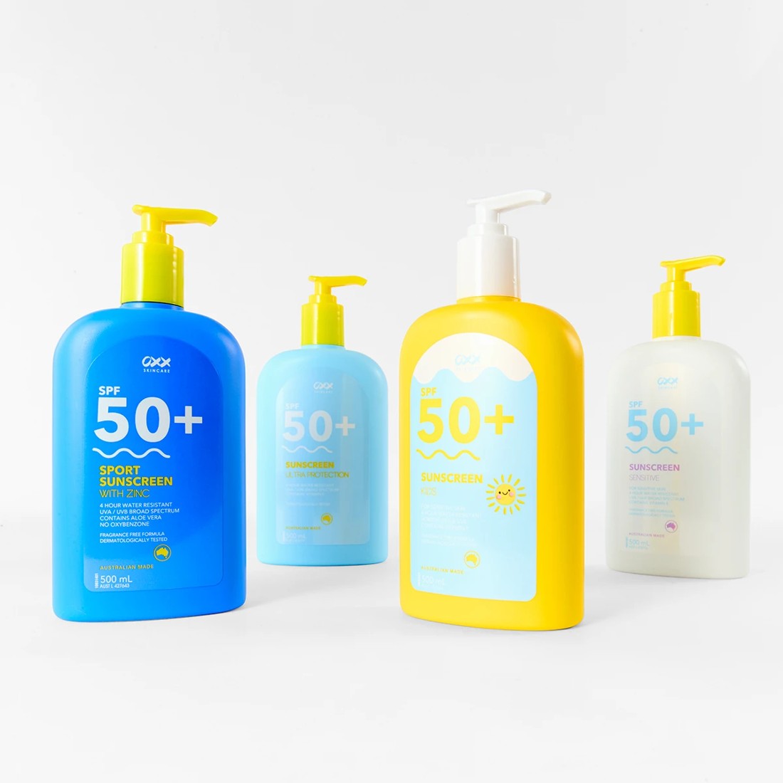 10 OXX Skincare SPF 50+ Sport Sunscreen 500ml - Zinc and Aloe Vera, 10 of 10