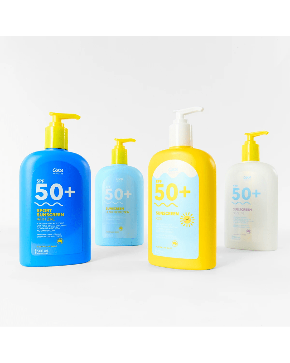 10 OXX Skincare SPF 50+ Sport Sunscreen 500ml - Zinc and Aloe Vera, 10 of 10