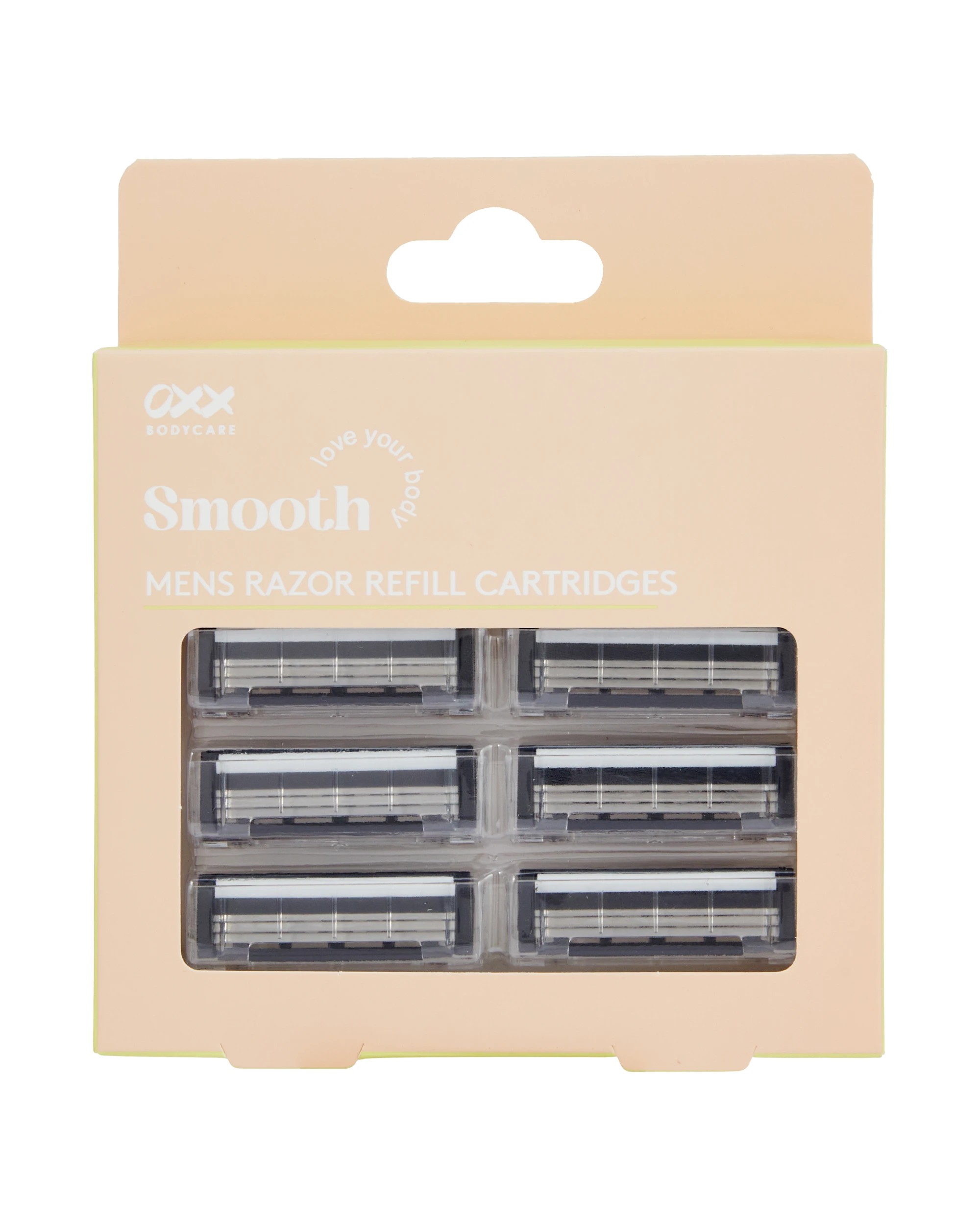 1 OXX Bodycare 6 Pack Smooth Mens Razor Refill Cartridges, 1 of 5