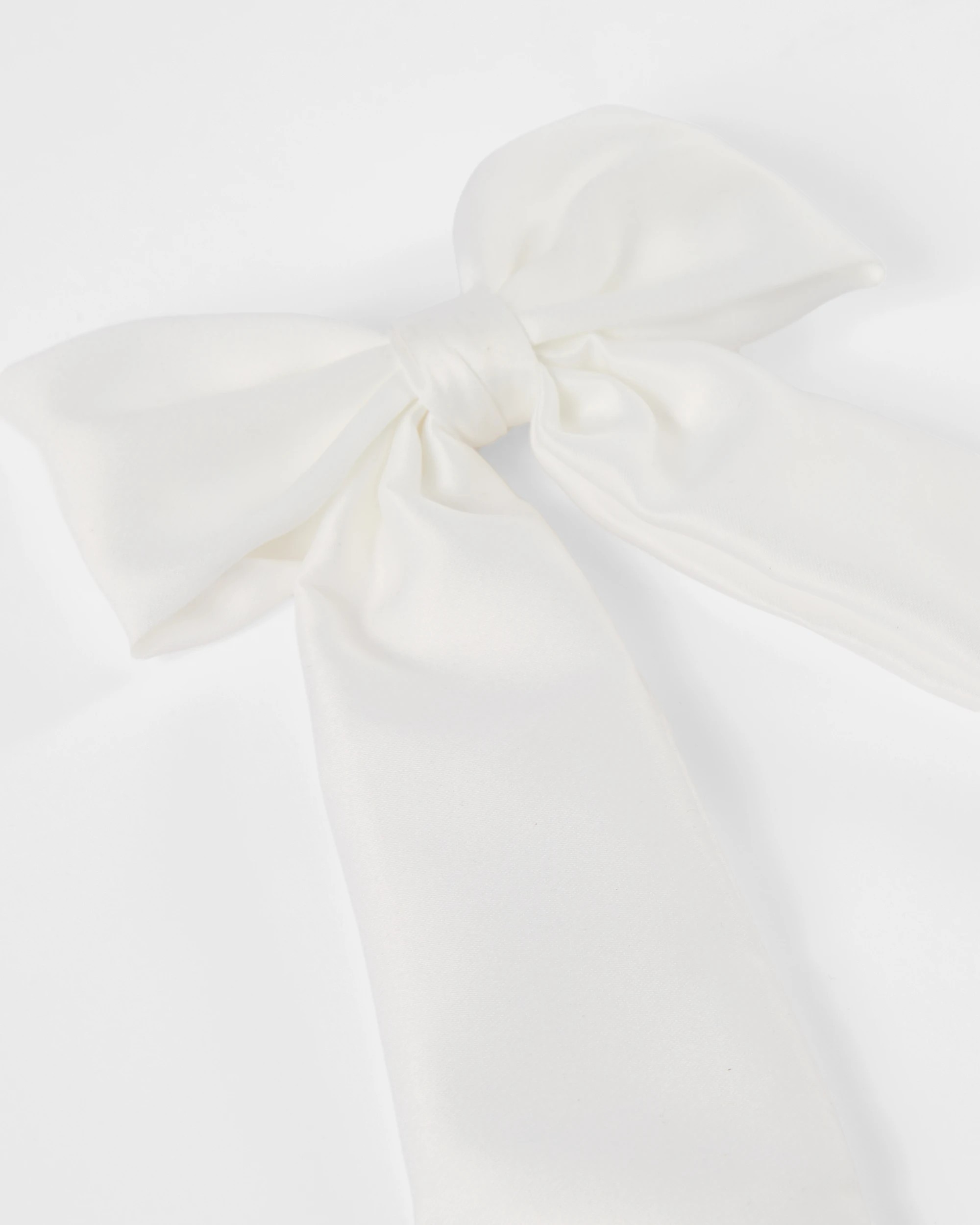 2 White Large Bow Hair Clip, 2 of 4