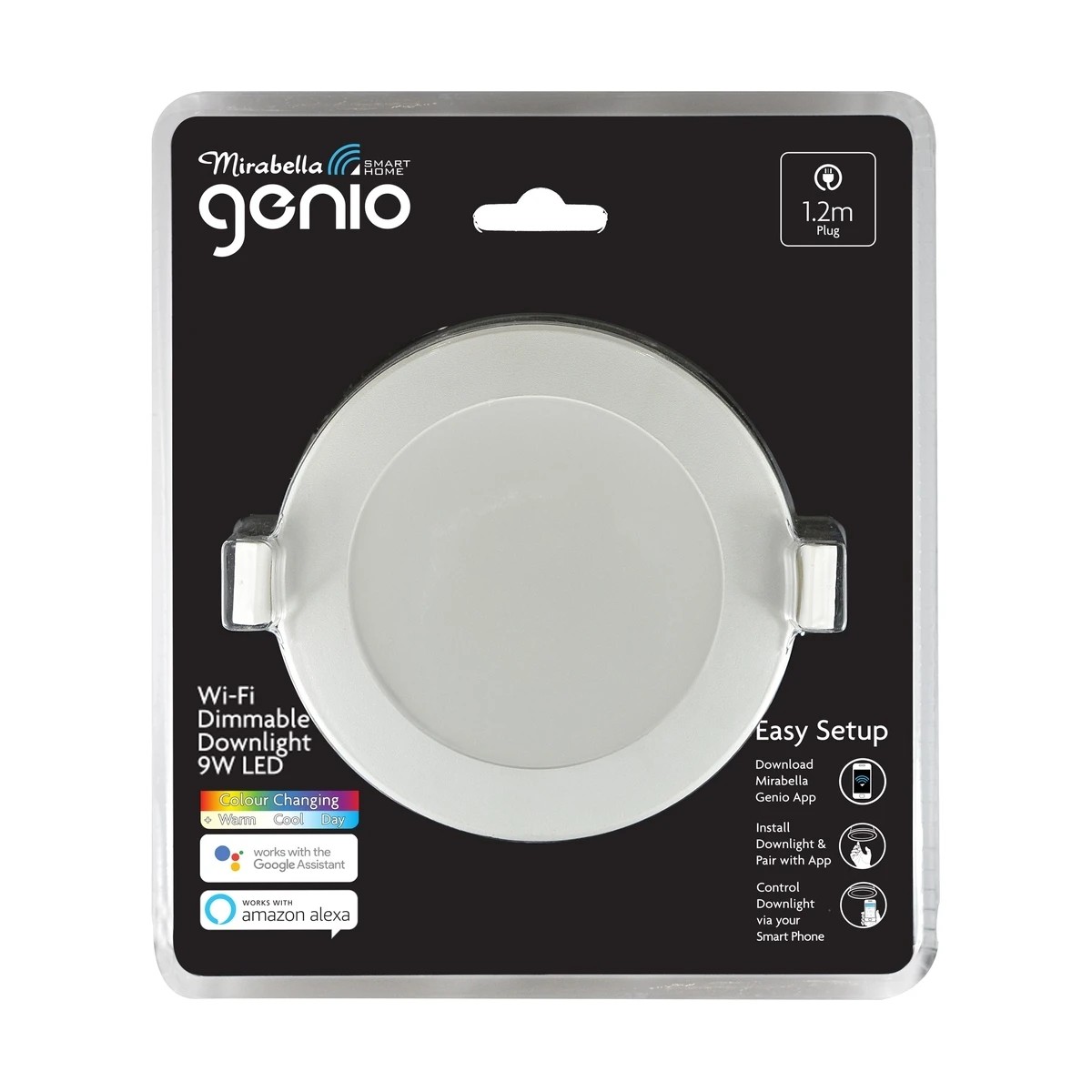 1 Mirabella Genio 9W LED Wi-Fi Dimmable Downlight, 1 of 1