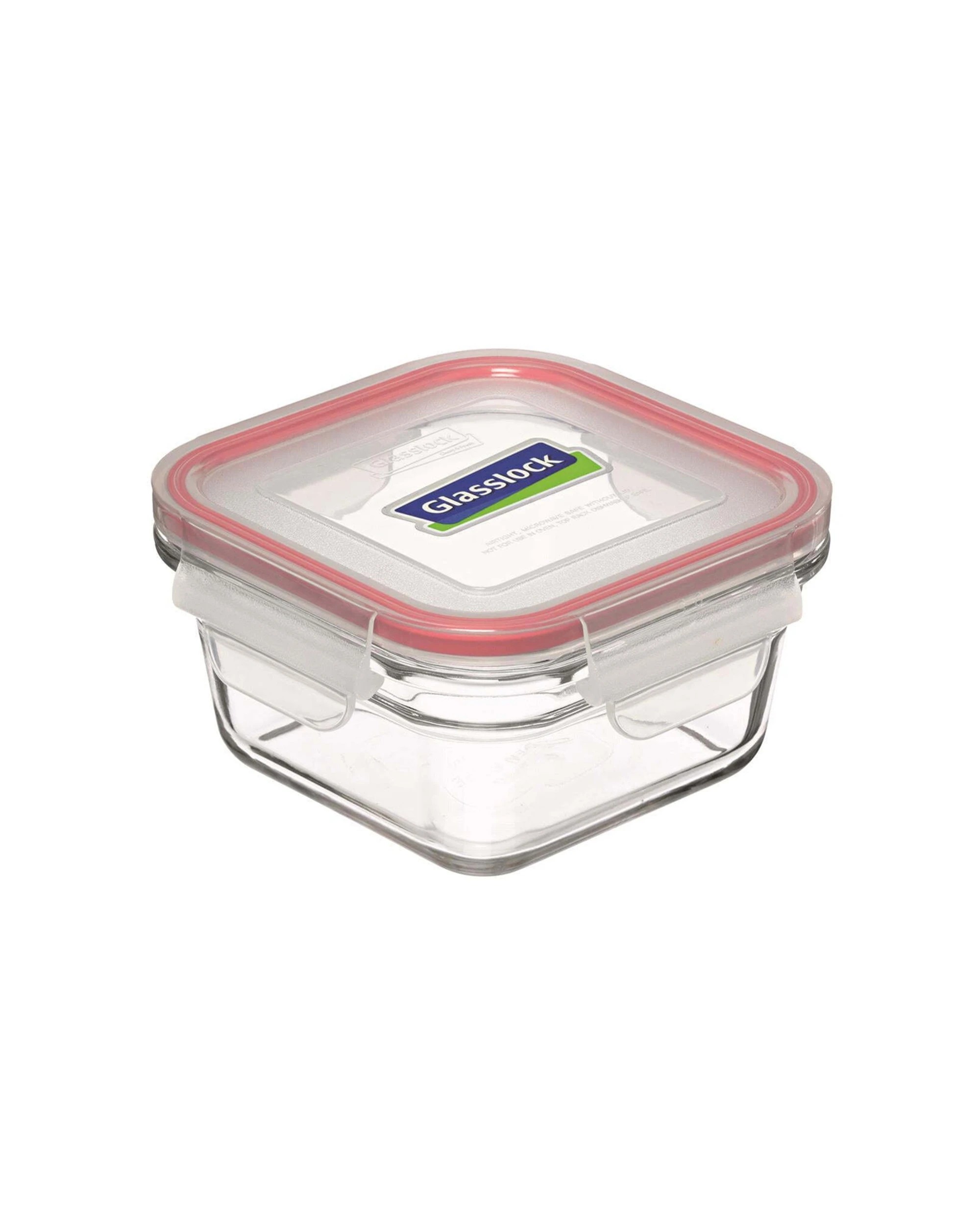 1 Glasslock Square Oven Safe 900ml Food Container With Lid Airtight Seal - Clear, 1 of 1