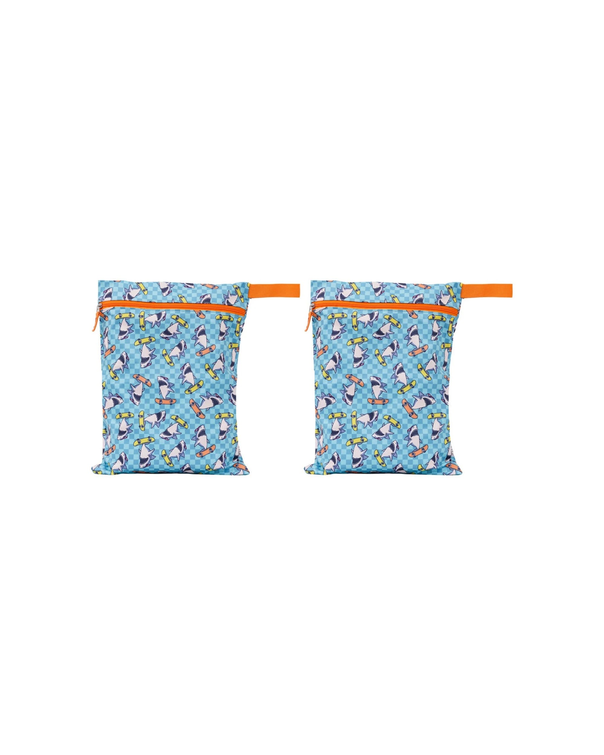1 Splosh 2PK Out & About Dino Waterproof Kids/Children Wet Bag 40x30cm - Blue, 1 of 6