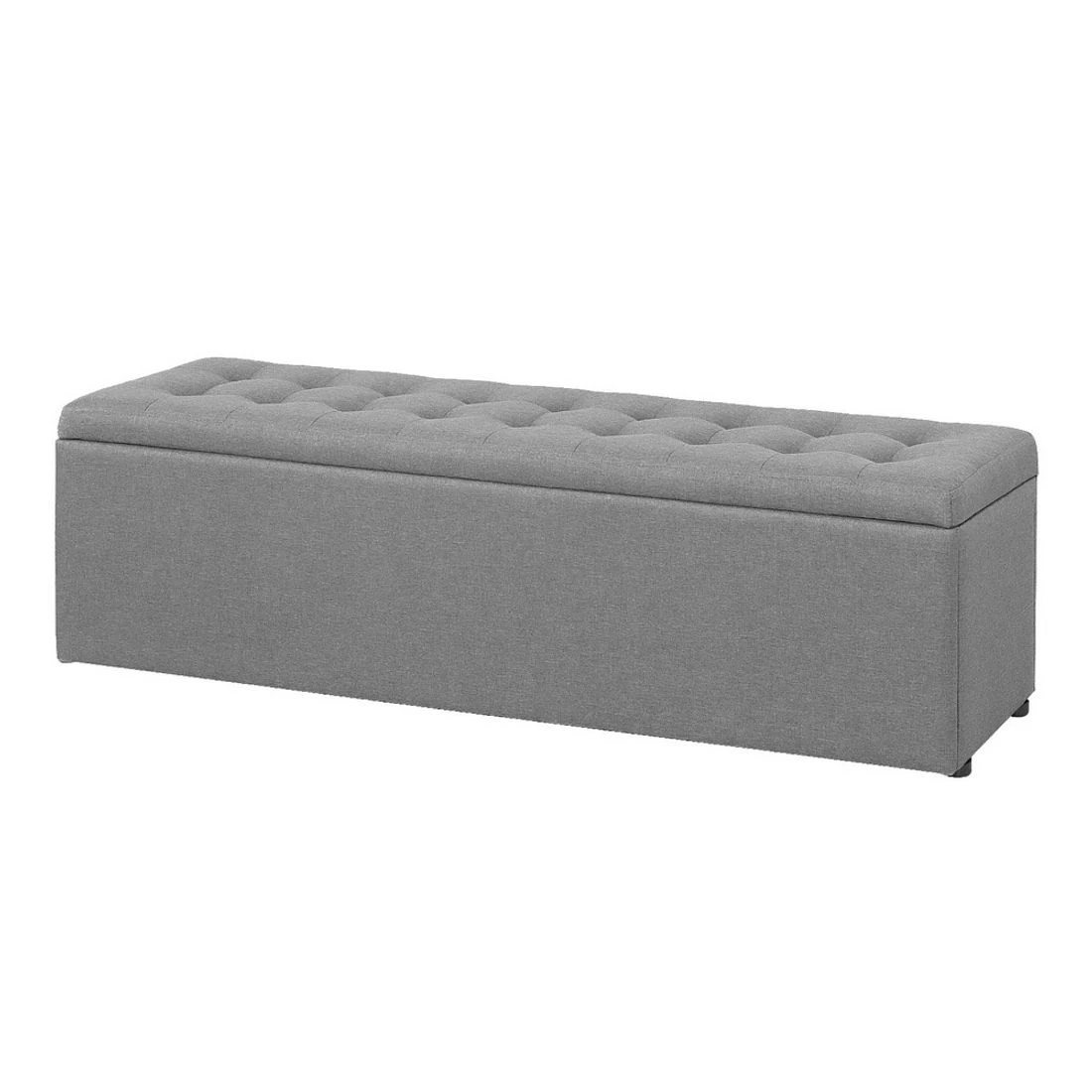 1 Artiss Storage Ottoman Blanket Box 140cm - Grey, 1 of 6