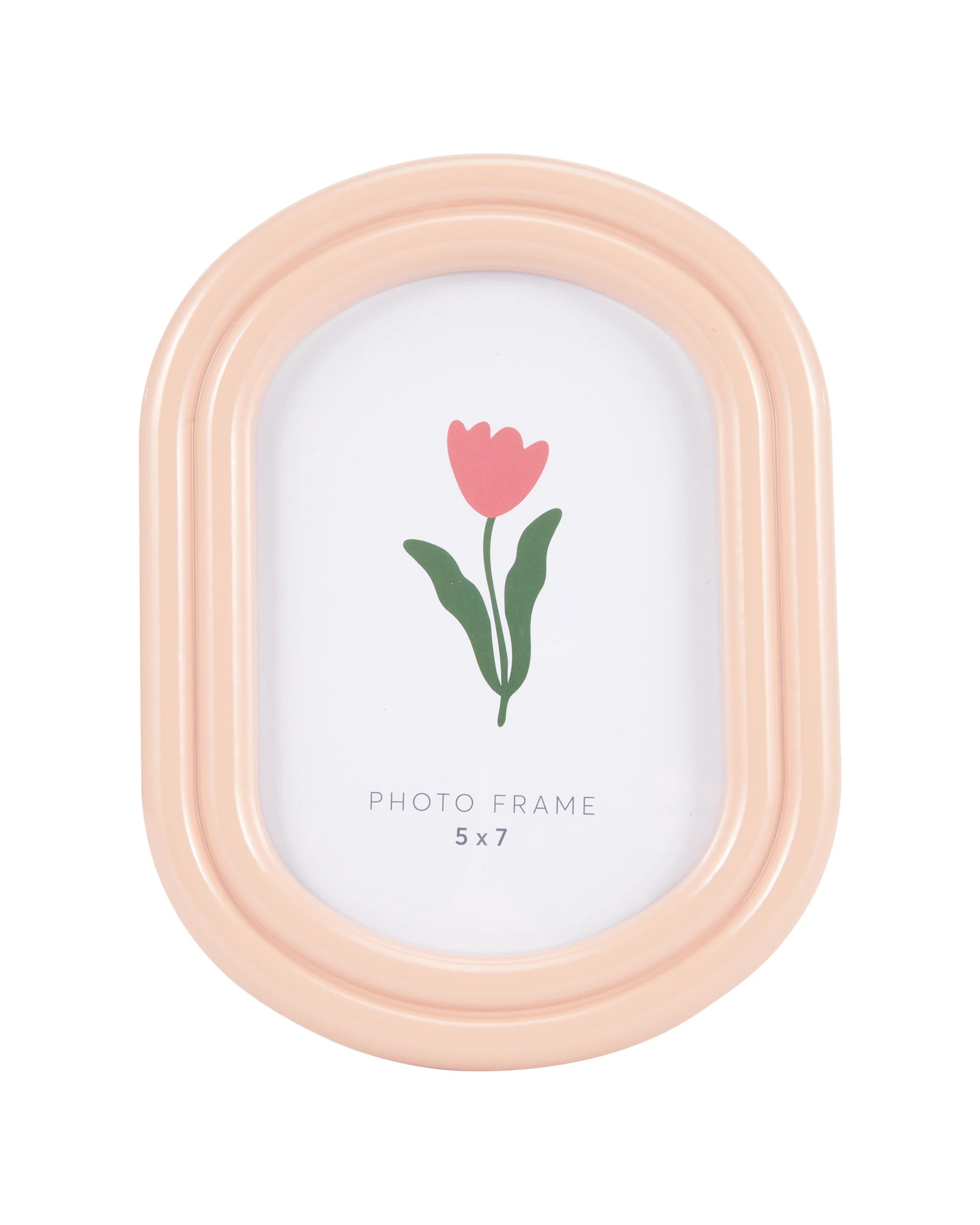 1 Oval Photo Frame - 5in. x 7in., Pink, 1 of 5