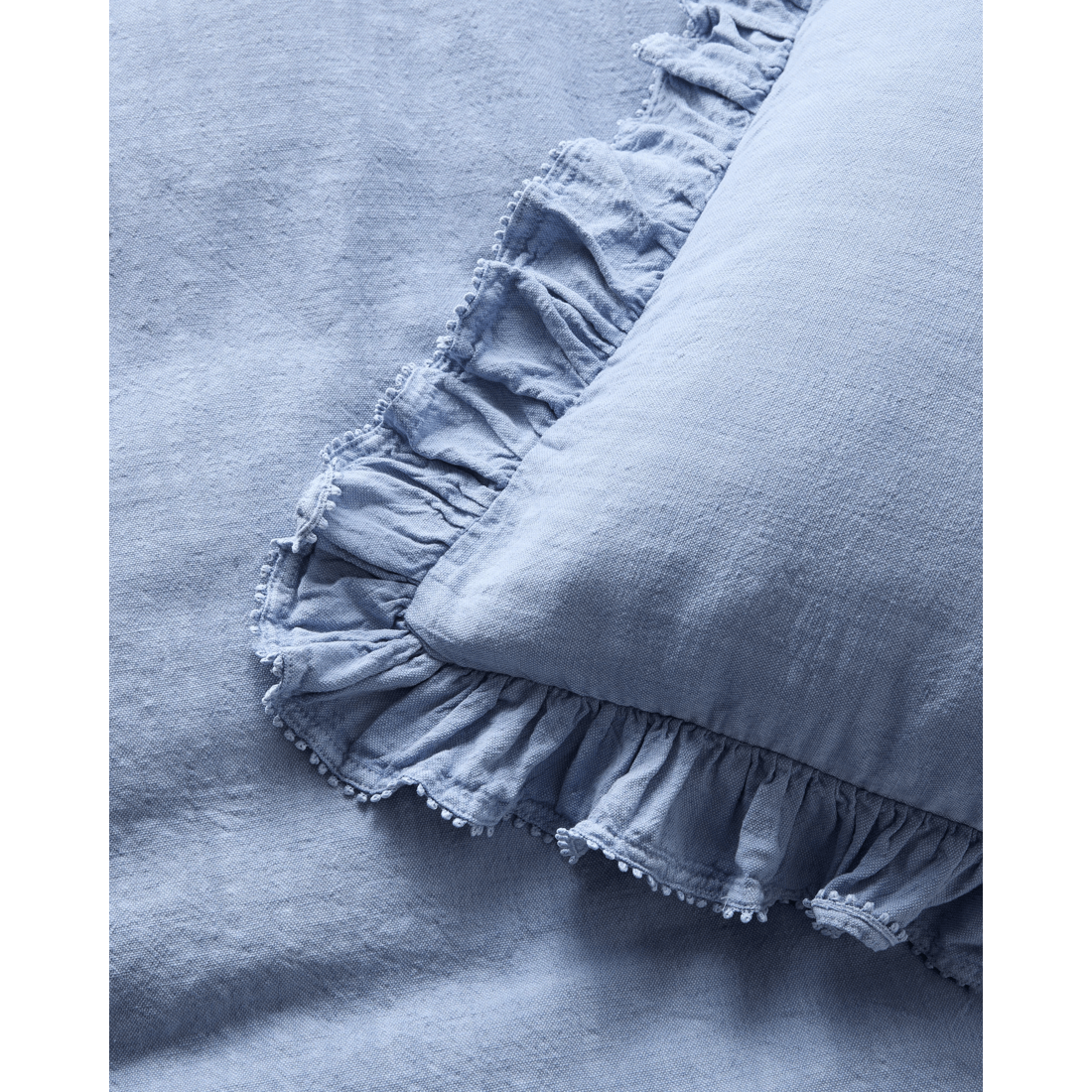 4 Target Kiara Australian Cotton Textured Stonewash Ruffle Quilt Cover Set
 - King Bed
 - Blue, 4 of 6