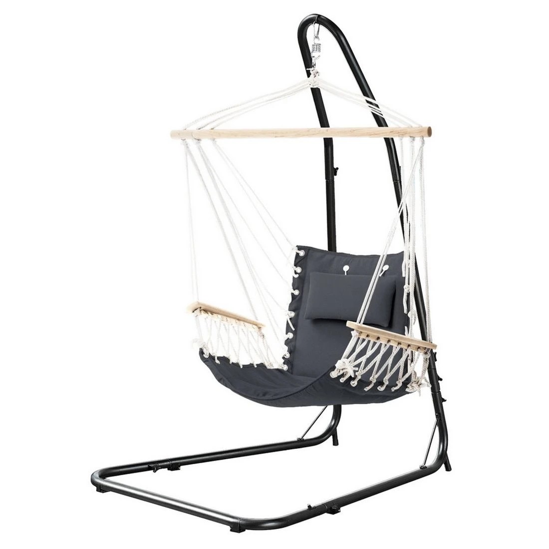 3 Gardeon Hammock Chair with Heavy Duty Steel Stand - - Multi, 3 of 6
