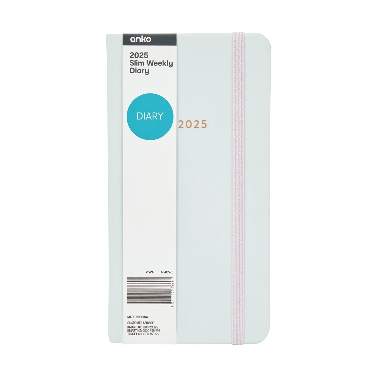 7 2025 Slim Weekly Diary - Lavender, 7 of 7