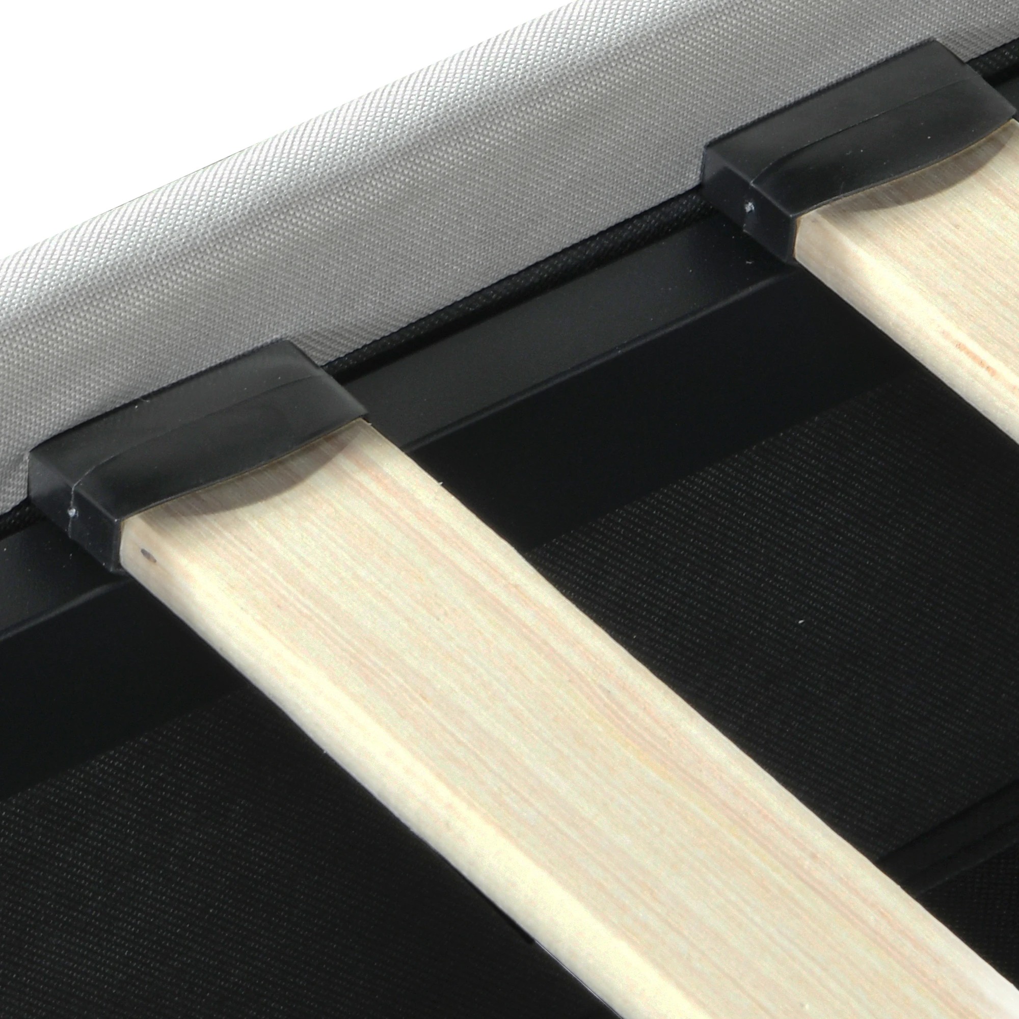 5 Levede Double PU Leather Bed Frame With LED Light and Storage Drawers - White, 5 of 9