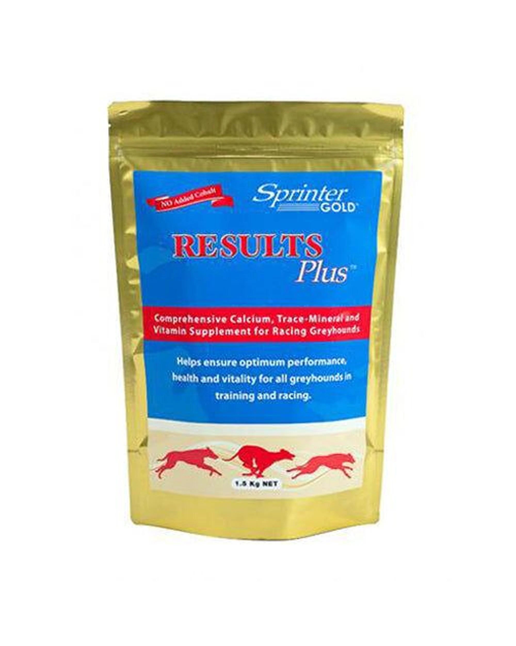 1 Sprinter Gold Results Plus Calcium & Vitamin Greyhound Supplement 1.5kg, 1 of 1
