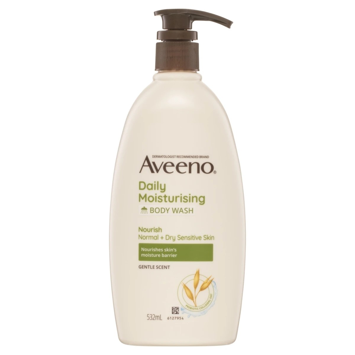 1 Aveeno Daily Moisturising Body Wash 532ml - Soothing Oatmeal, 1 of 4