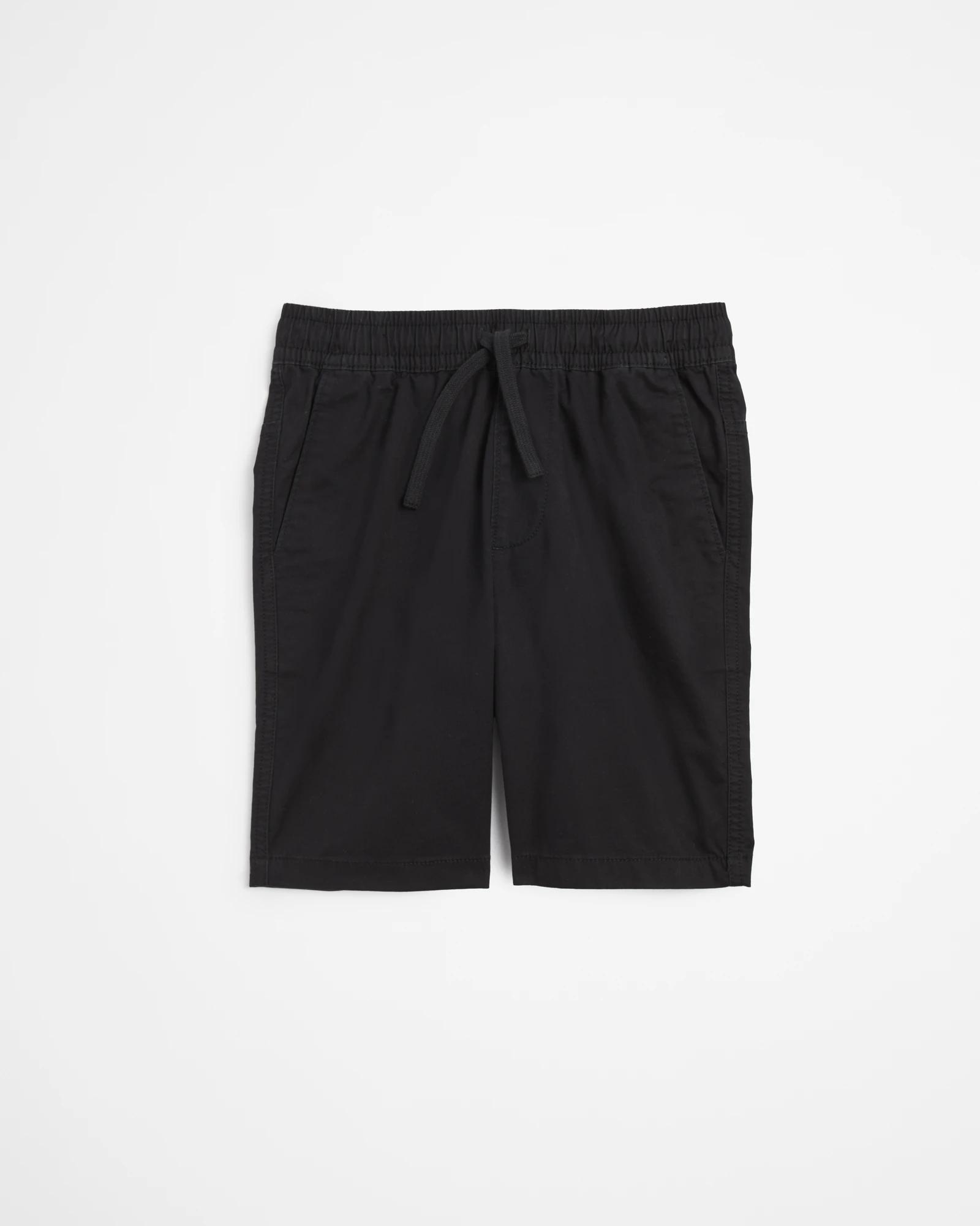 4 Target Elastic Waist Chino Shorts BLACK, 4 of 6