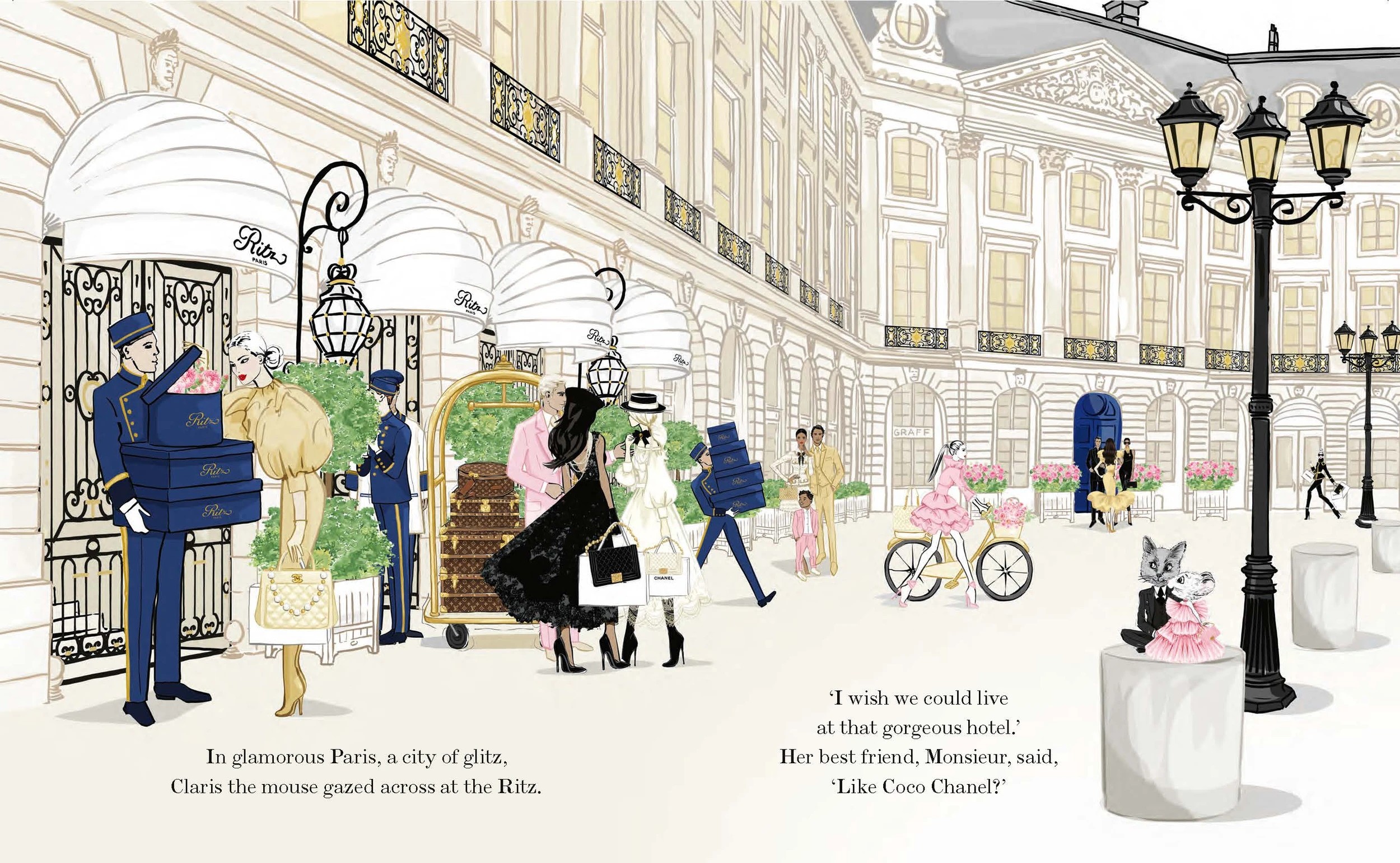2 Claris The Chicest Mouse in Paris: Return to the Ritz by Megan Hess - Book, 2 of 6