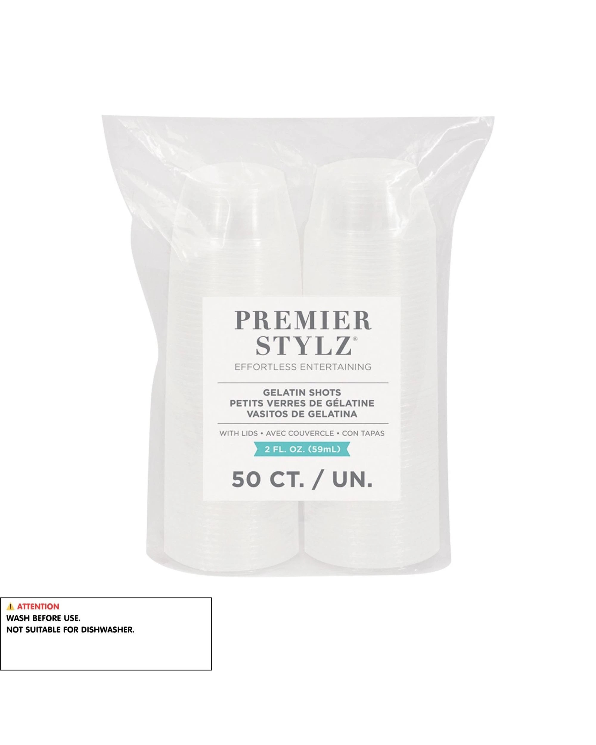 5 Unique Reusable Sauce Containers With Lids 59ml Pack of 50 - Clear, 5 of 5