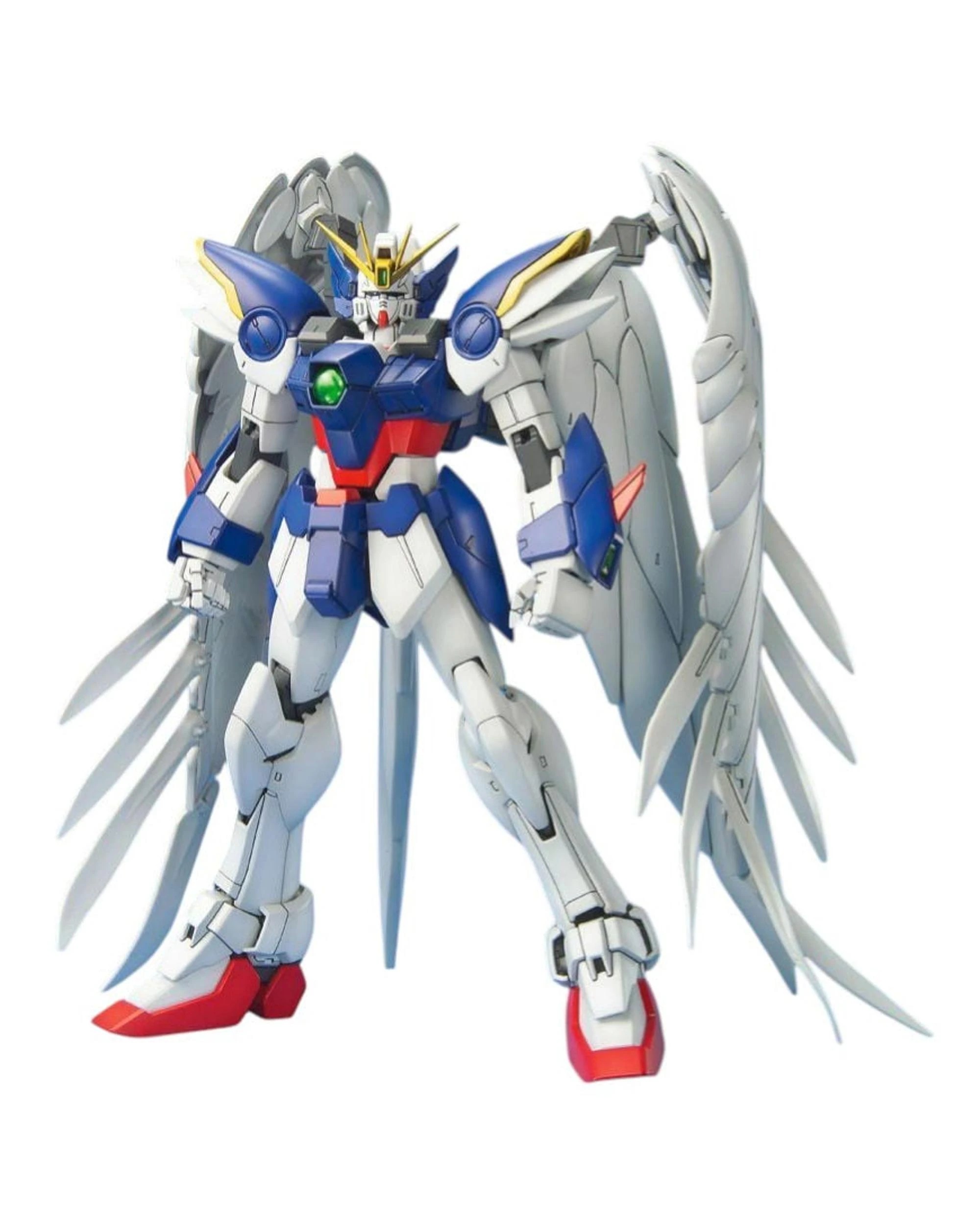 2 Bandai Gundam Master Grade Wing Gundam Zero Custom 1:100 Scale Model Kit, 2 of 8