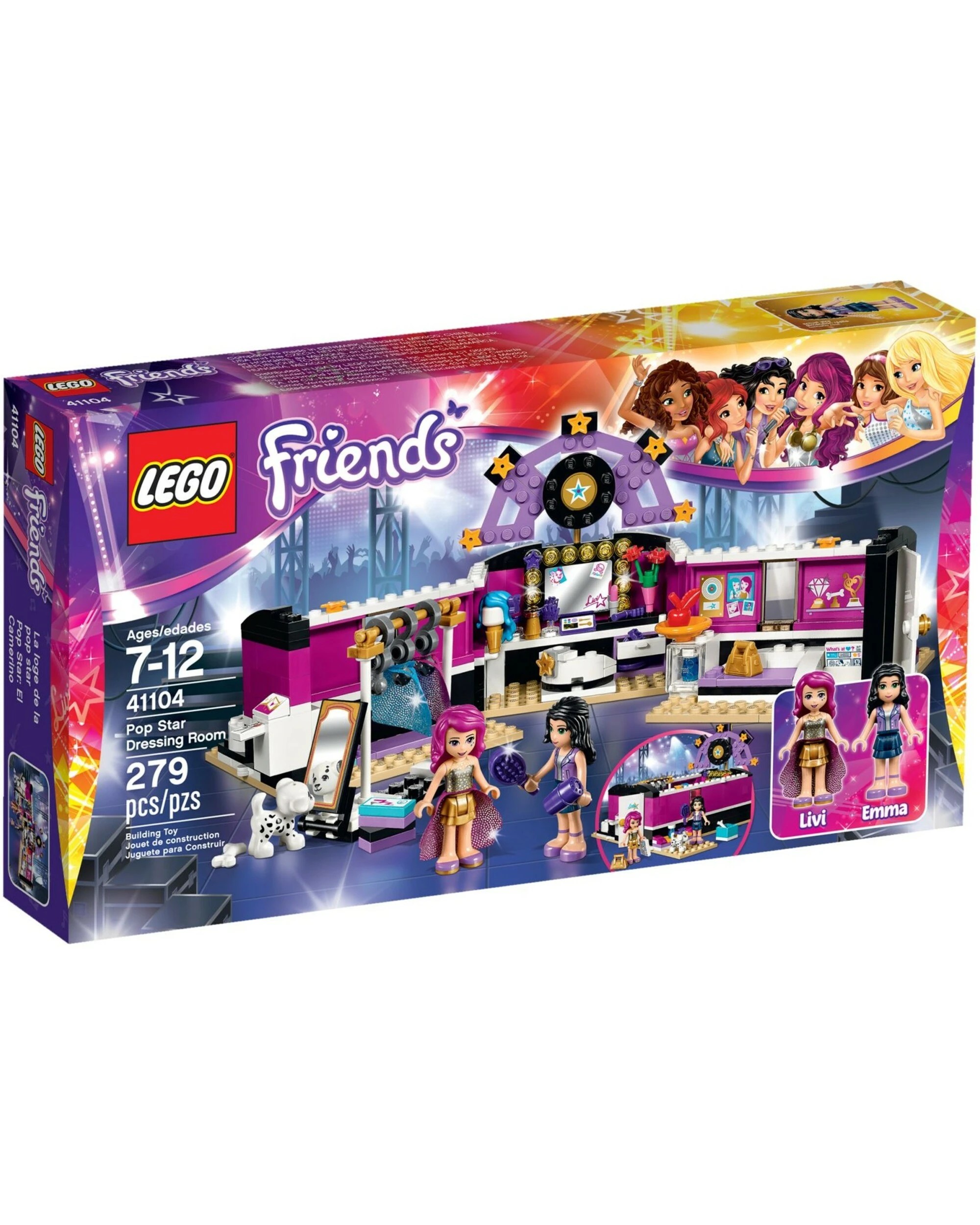 1 LEGO 41104 Pop Star Dressing Room with Livi & Emma Mini-Dolls, 1 of 5