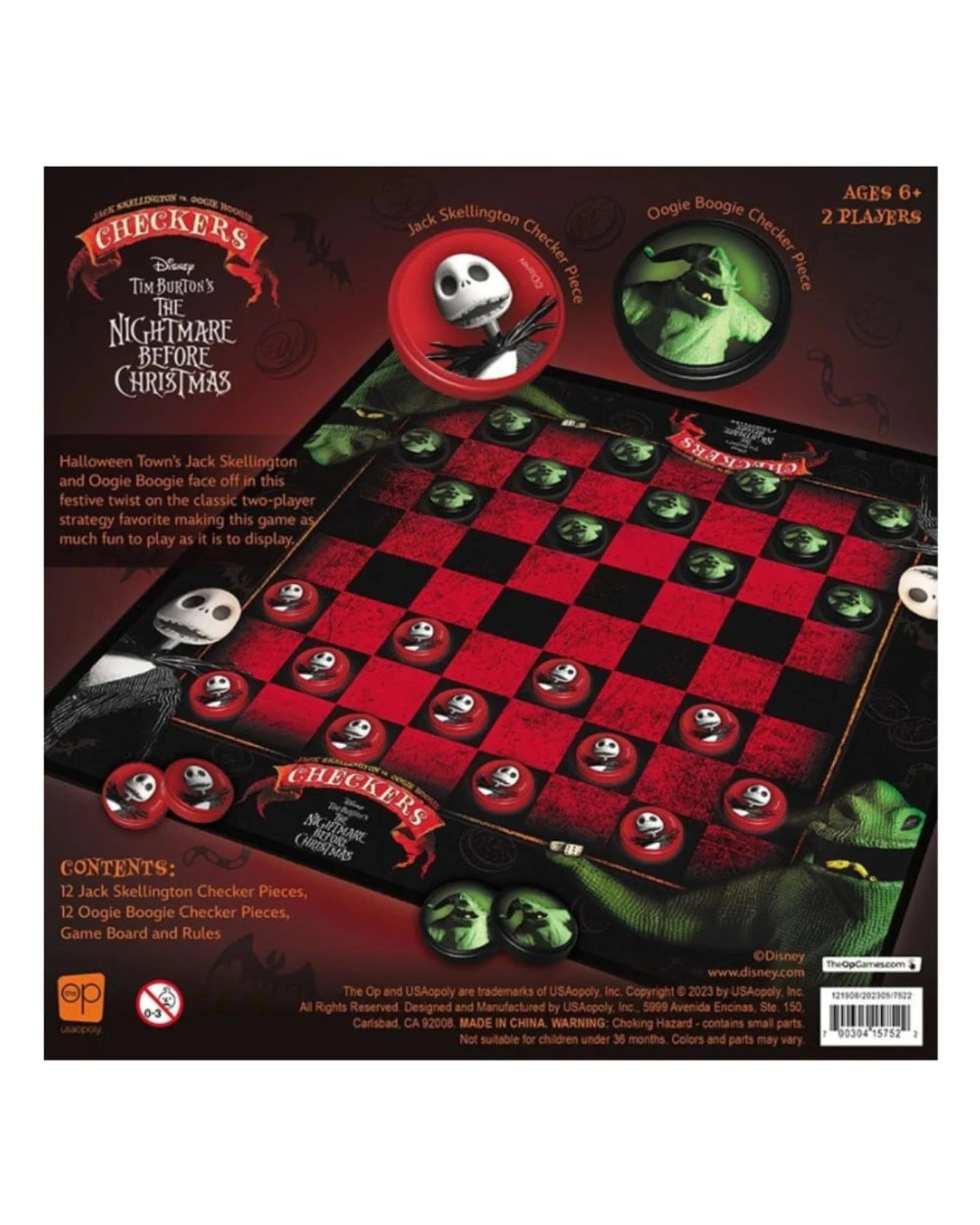 3 Checkers The Nightmare Before Christmas Edition Board Game, 3 of 3