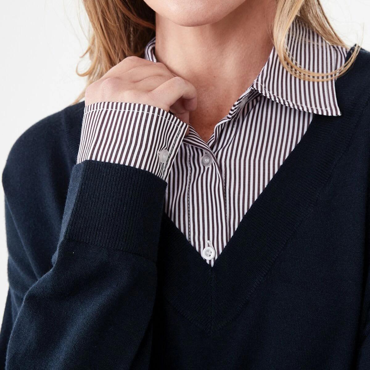 6 Twofer Jumper Navy M Stp, 6 of 7