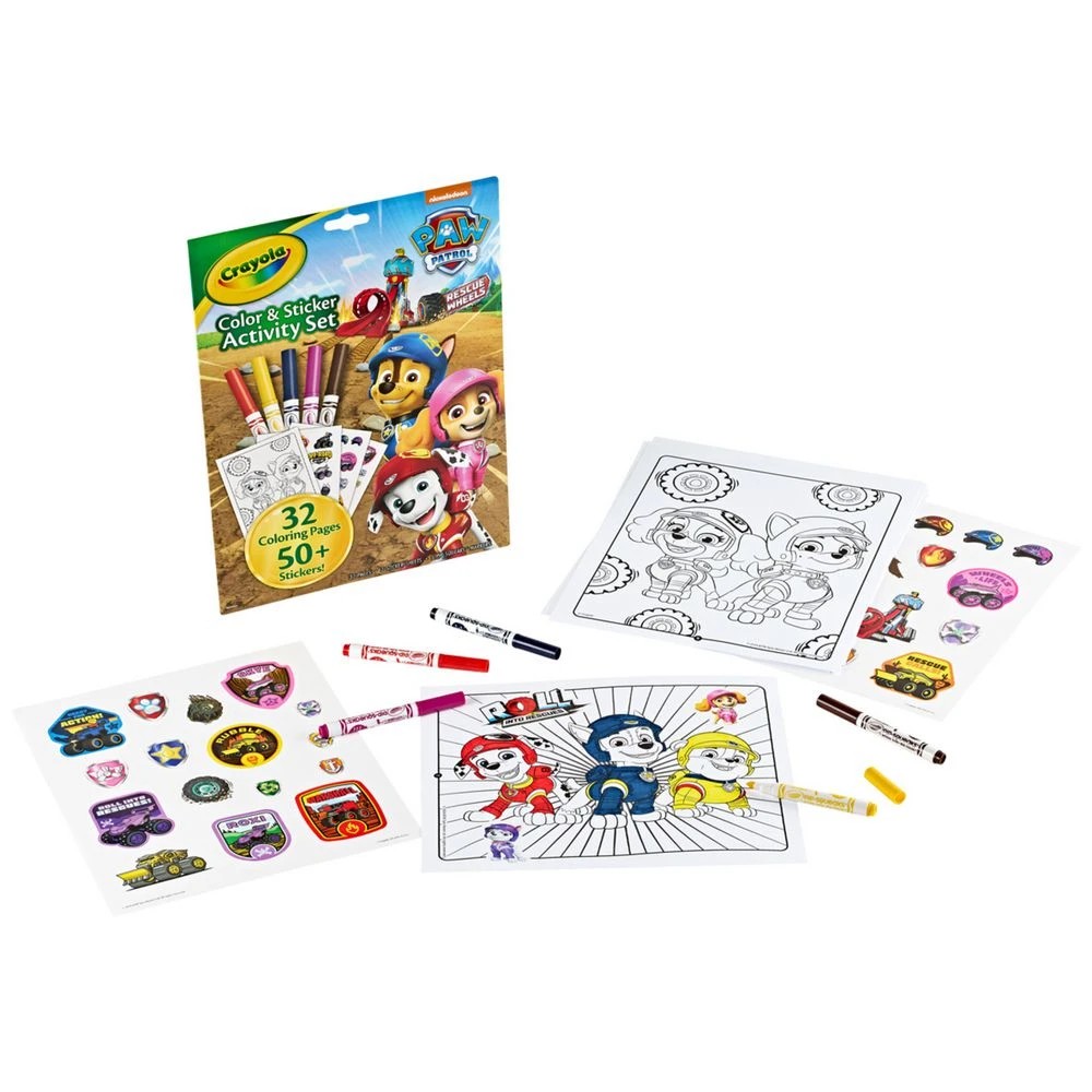 4 Paw Patrol Colour & Sticker Activity Set 32 Pages, 4 of 5