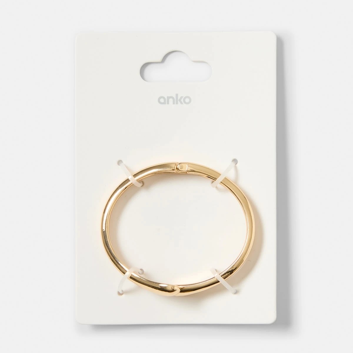 4 Teardrop Hinged Cuff Bracelet - Gold Tone, 4 of 4