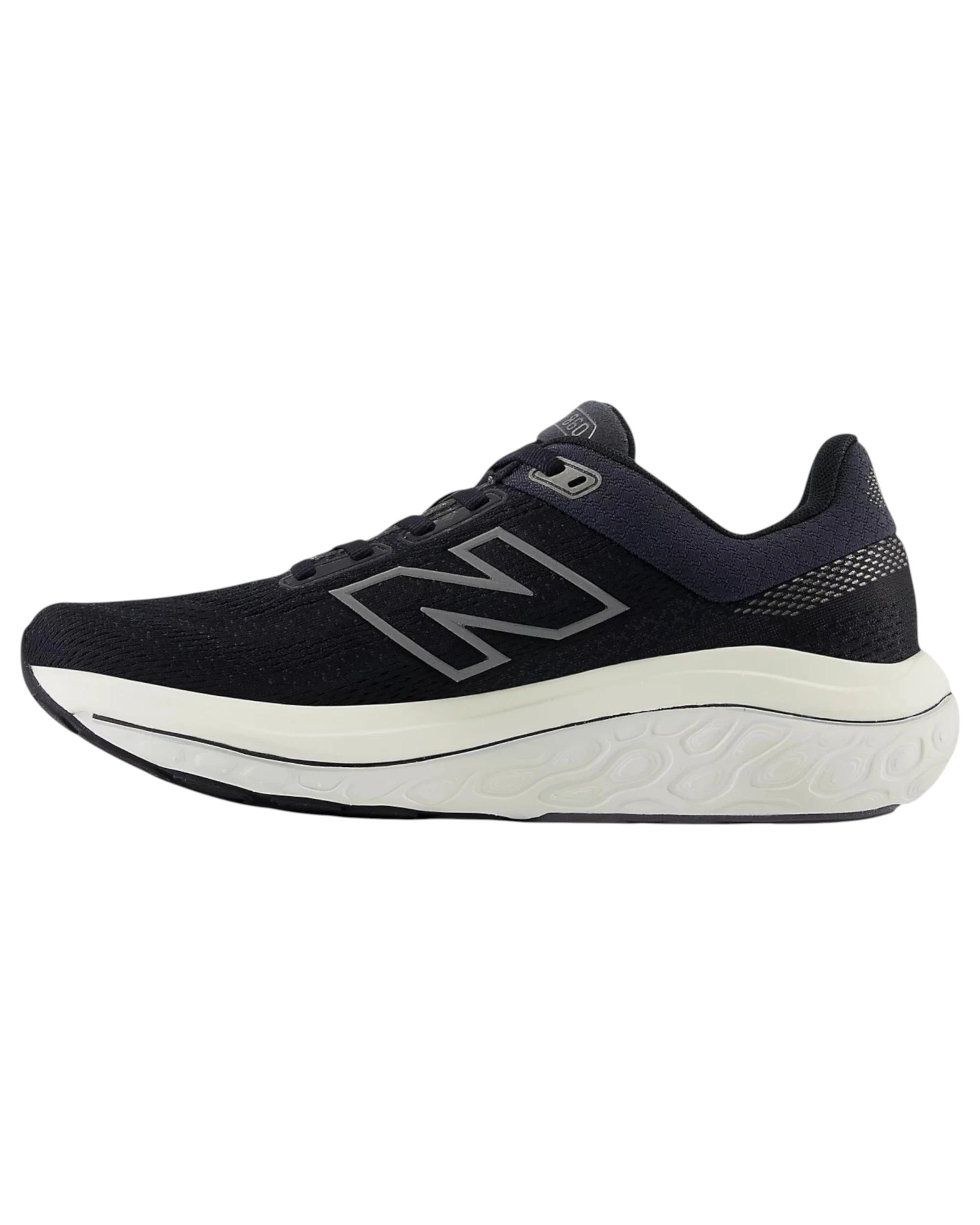 4 New Balance Mens Fresh Foam X 860v14 Black/ White Athletic Shoes BLACK/WHITE, 4 of 5