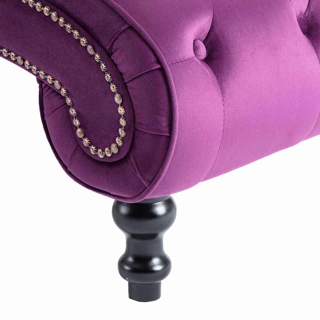 5 Vidaxl Chaise Lounge Velvet - Purple, 5 of 7