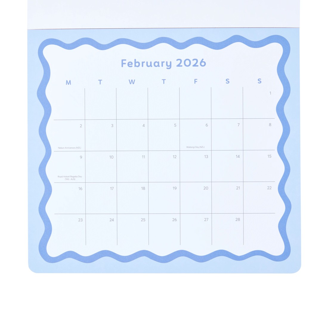 2 2026 Magnetic Wave Calendar - Pink, 2 of 5
