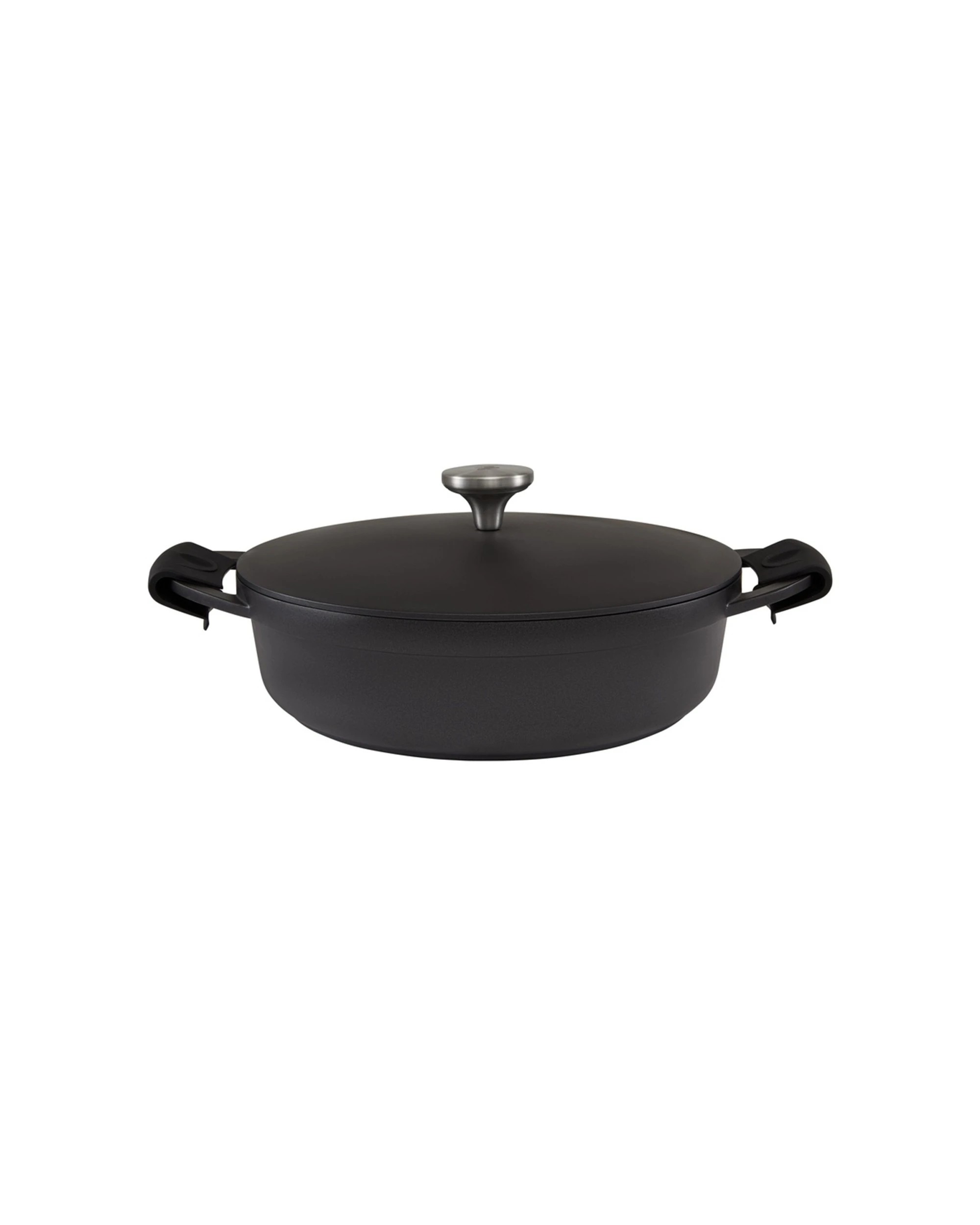 1 Maxwell And Williams Cast Lite Non Stick Shallow Casserole 28cm 4L Oven Safe - Black, 1 of 3