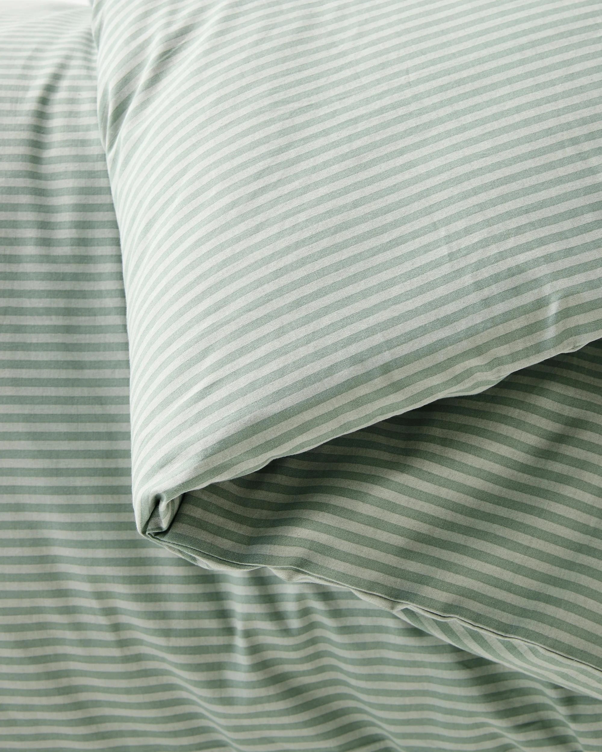 4 Target Cooper Stripe Australian Cotton Kids Quilt Cover Set - Single Bed - Green, 4 of 4