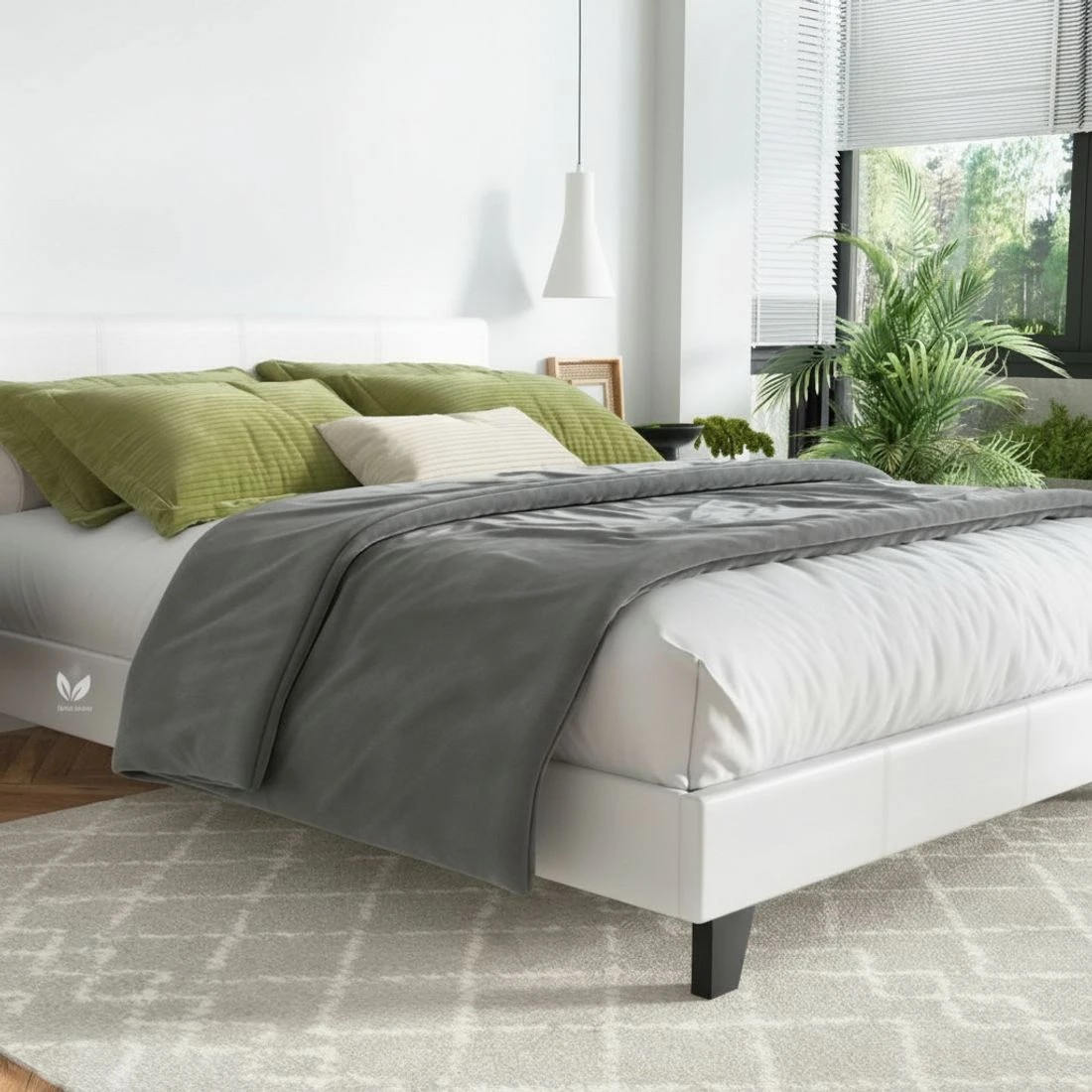 6 Artiss Bed Frame Double Size - White, 6 of 8