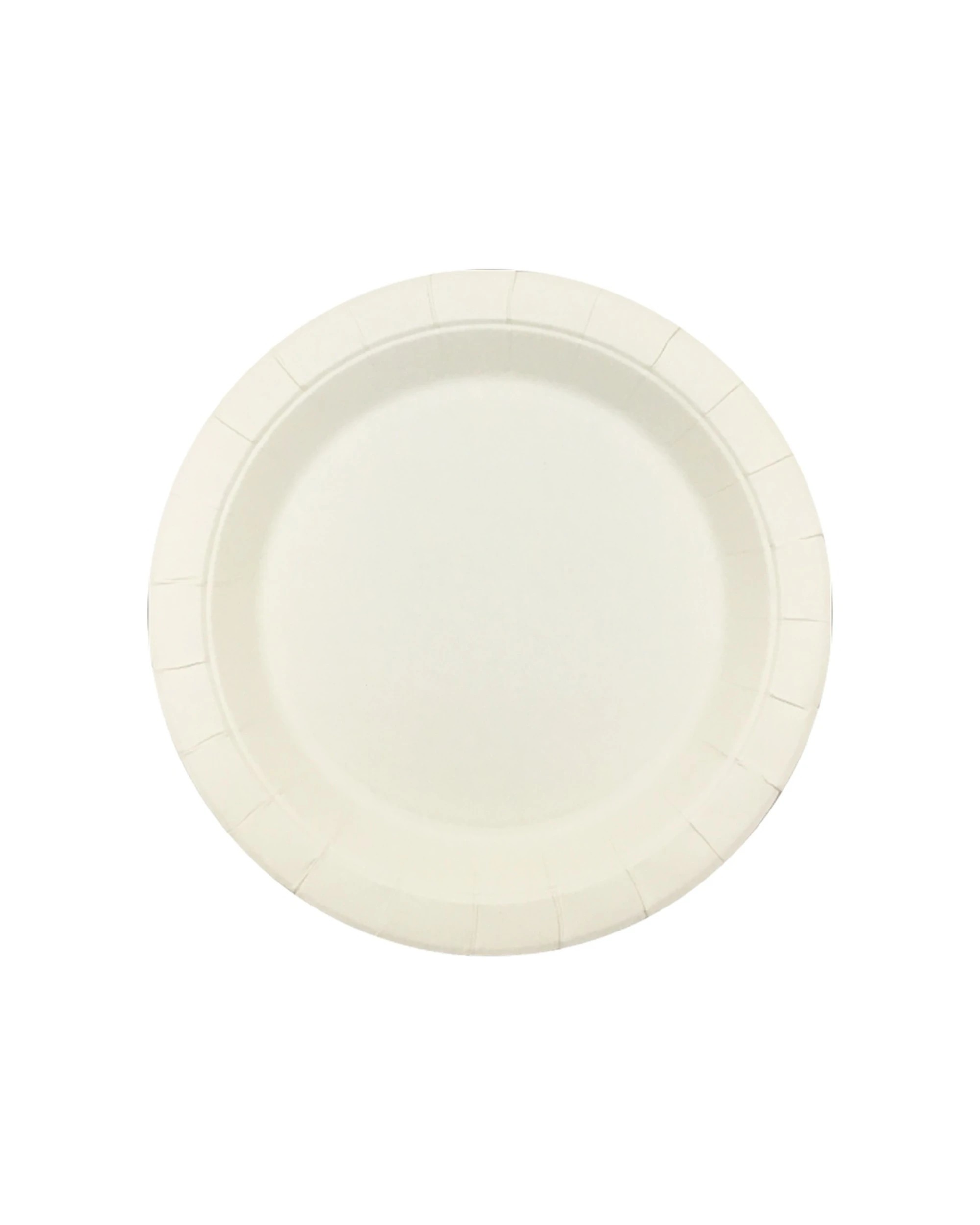 1 Partyware 100pc FSC Round Disposable Paper Plates Set 230mm - White, 1 of 1