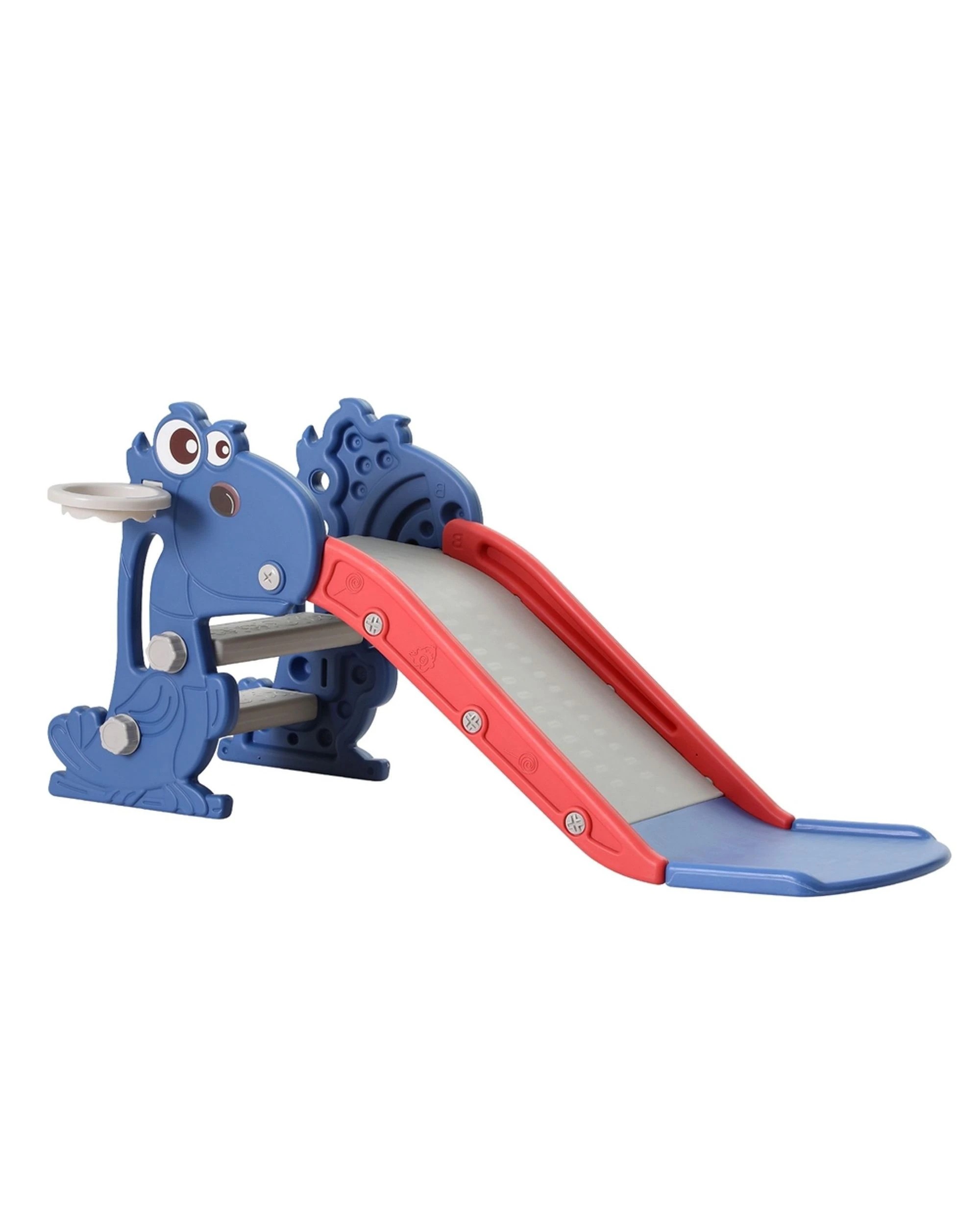 1 Keezi Kids Slide Set Basketball Hoop Outdoor Playground Toy Dragon 90cm
 - Red, 1 of 3